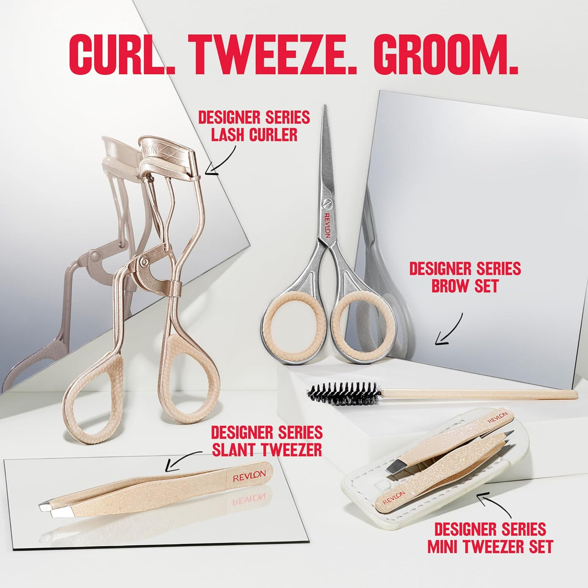 Pinzas de Diseño Revlon, Alta Precisión, Acero Inoxidable, 1 Unidad