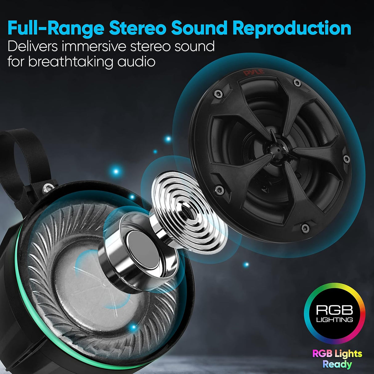 Parlantes todoterreno impermeables PYLE PLUTV471AR