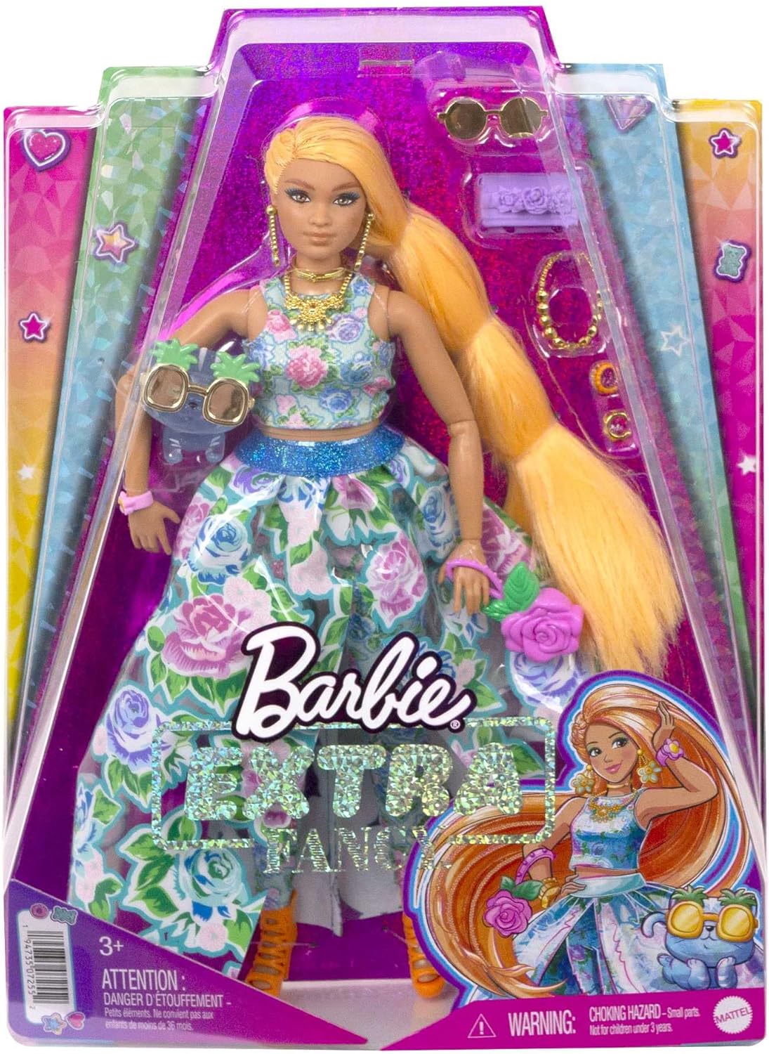 Barbie Extra Fancy Muñeca con Accesorios y Gato Pet