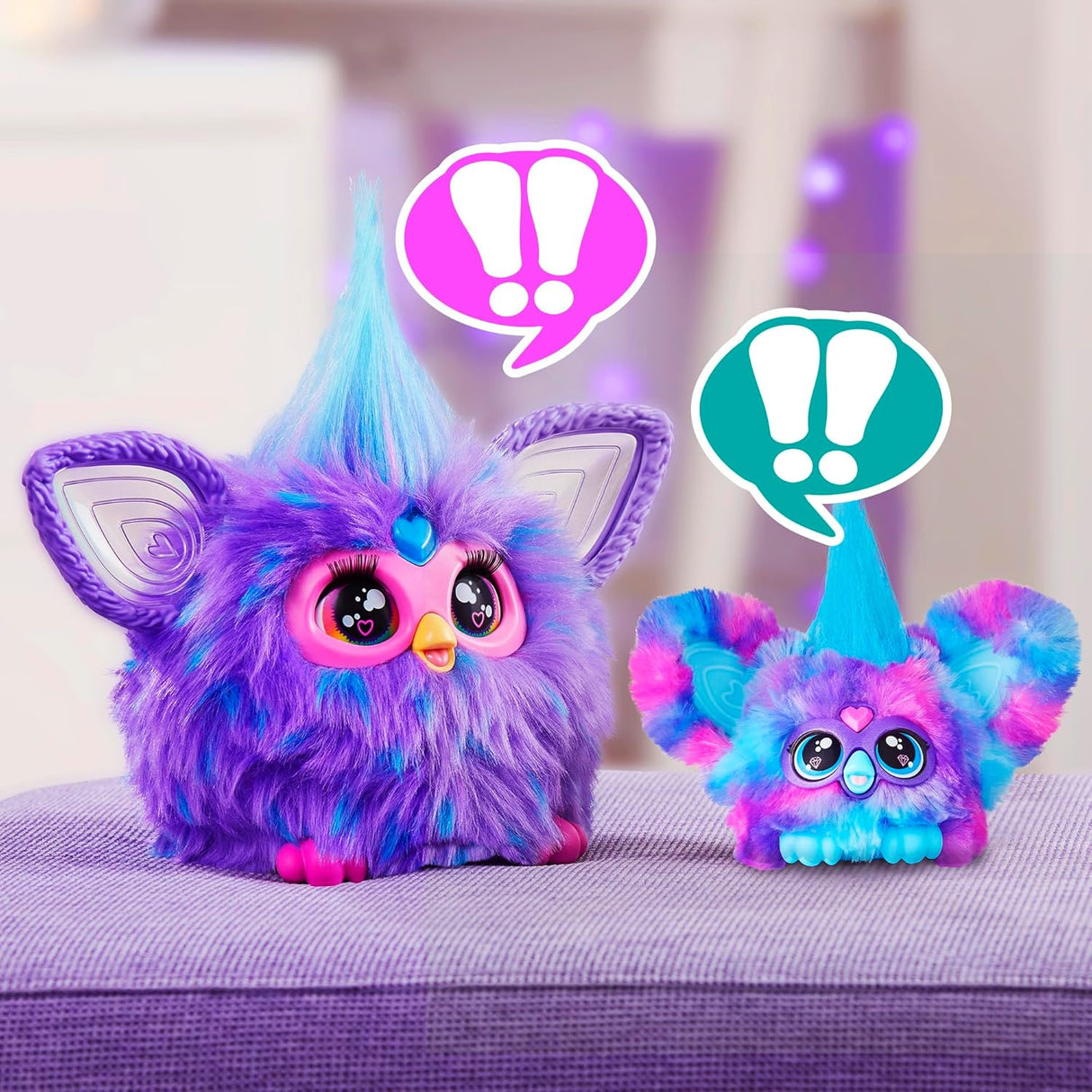 Furby Furblets 2-Pack, Furbish, 45+ Sonidos, Luv-Lee & Mello-Nee