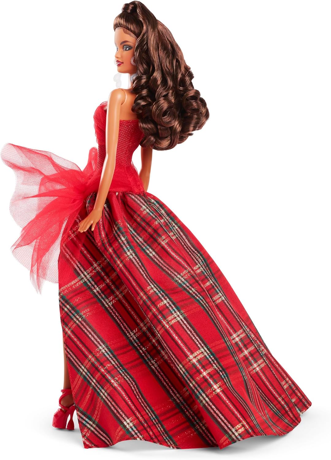 Muñeca Barbie 2024 Holiday, vestido a cuadros, Barbie Signature