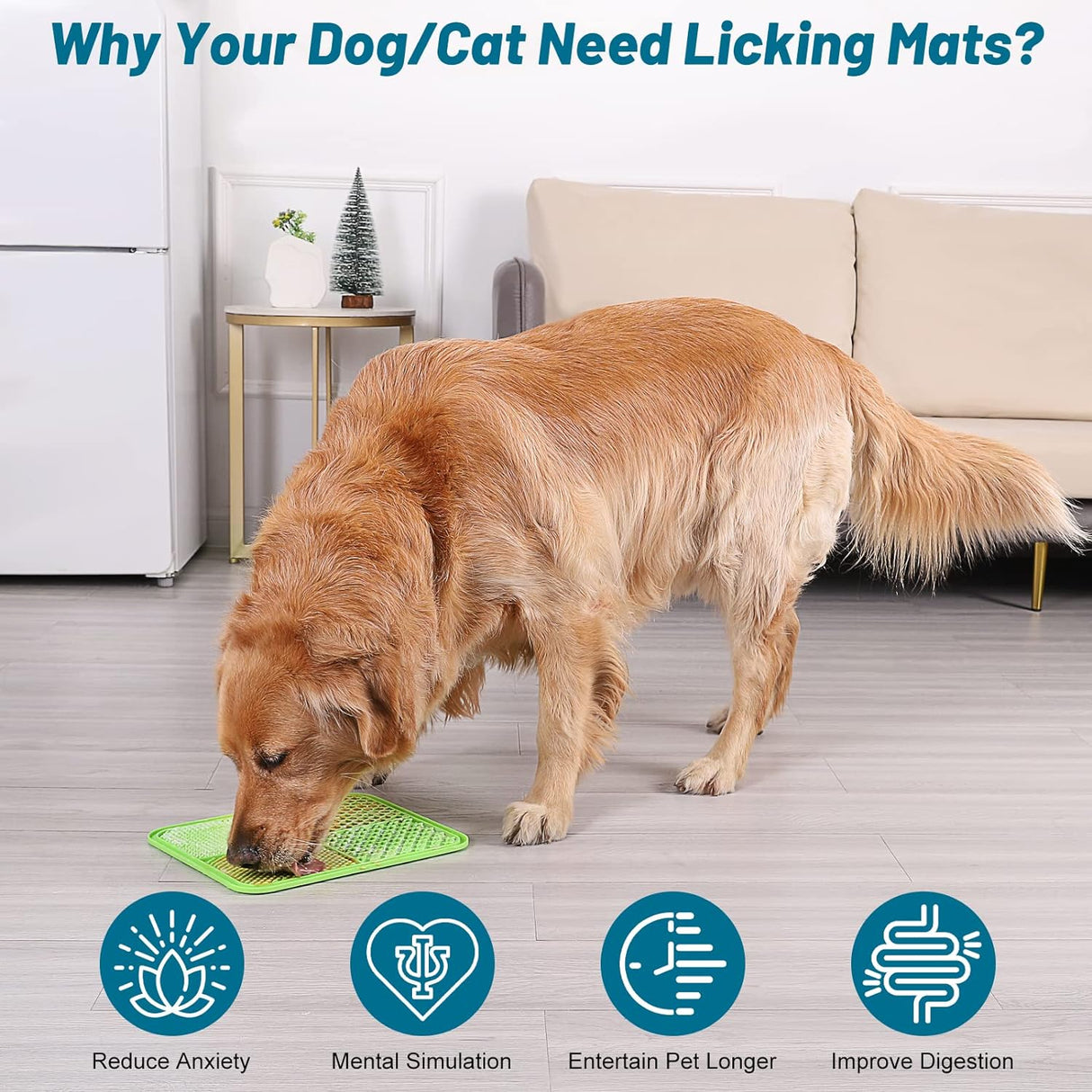 Alfombrillas de lamer extragrandes para perros y gatos