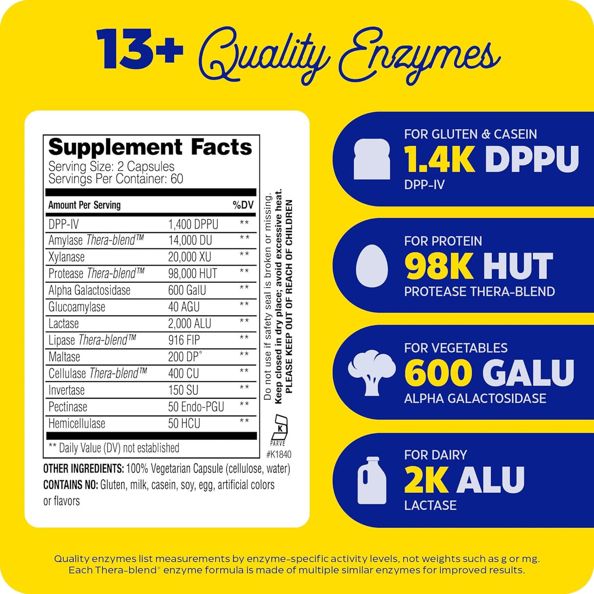 Suplemento Enzymedica Digest Spectrum digestivo vegano