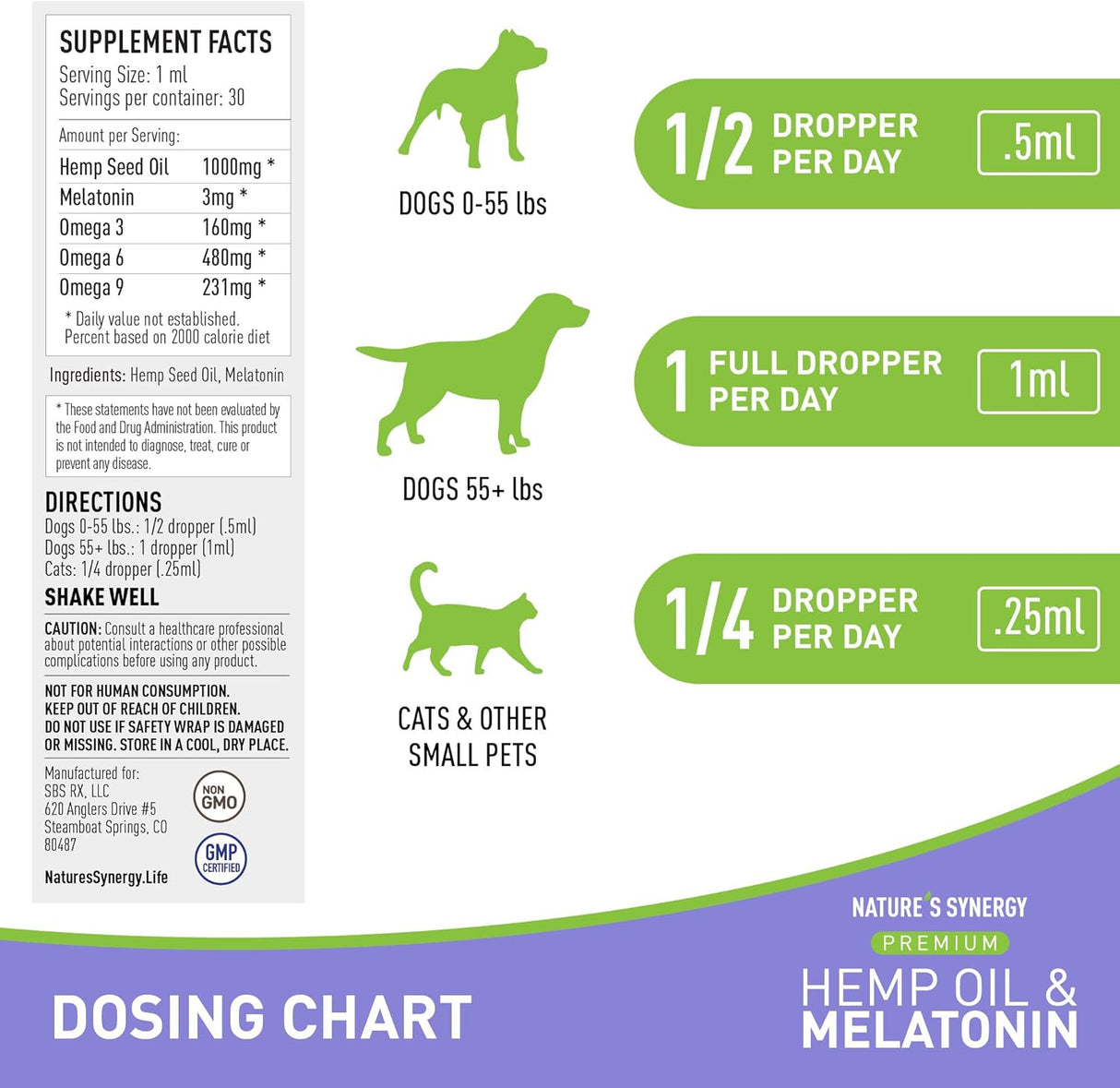 Suplementos de Aceite de cañamo y melatonina para gatos