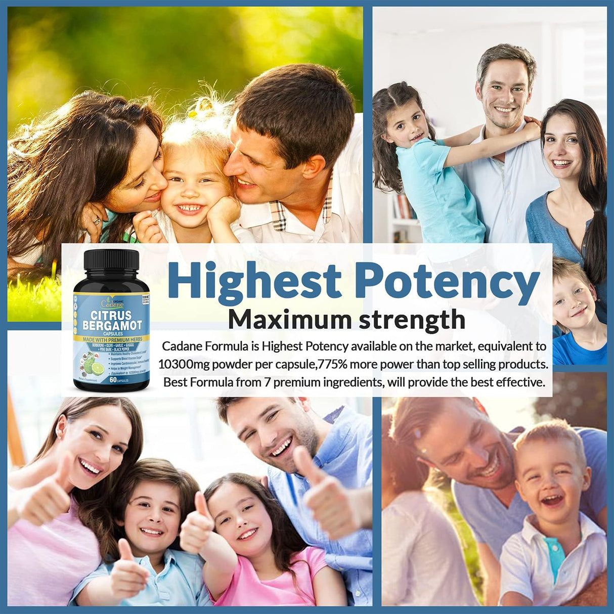 Suplementos Alimenticios cápsulas de extracto de bergamota