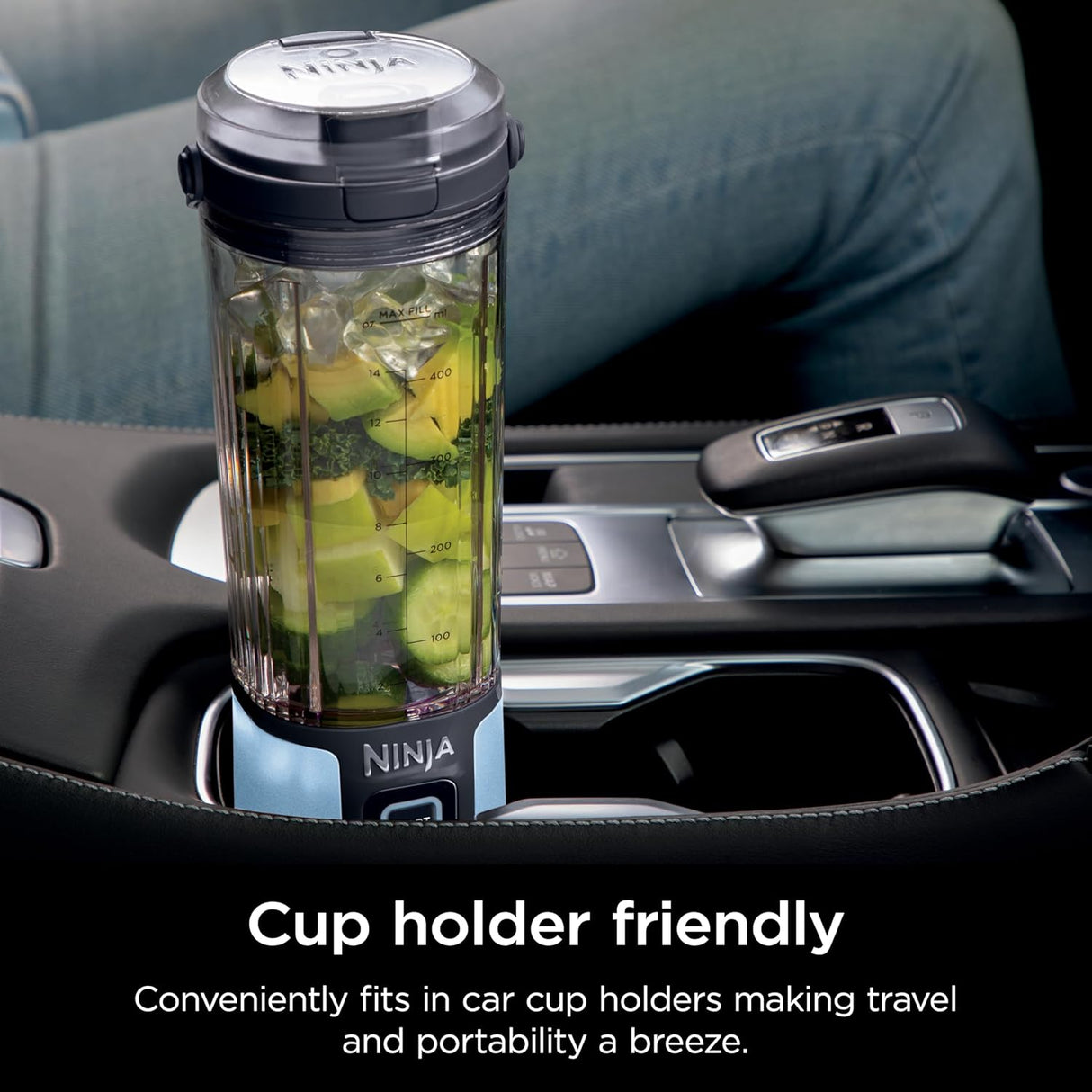 Licuadora Portátil Ninja, 18oz, Recargable USB-C, BC151BM