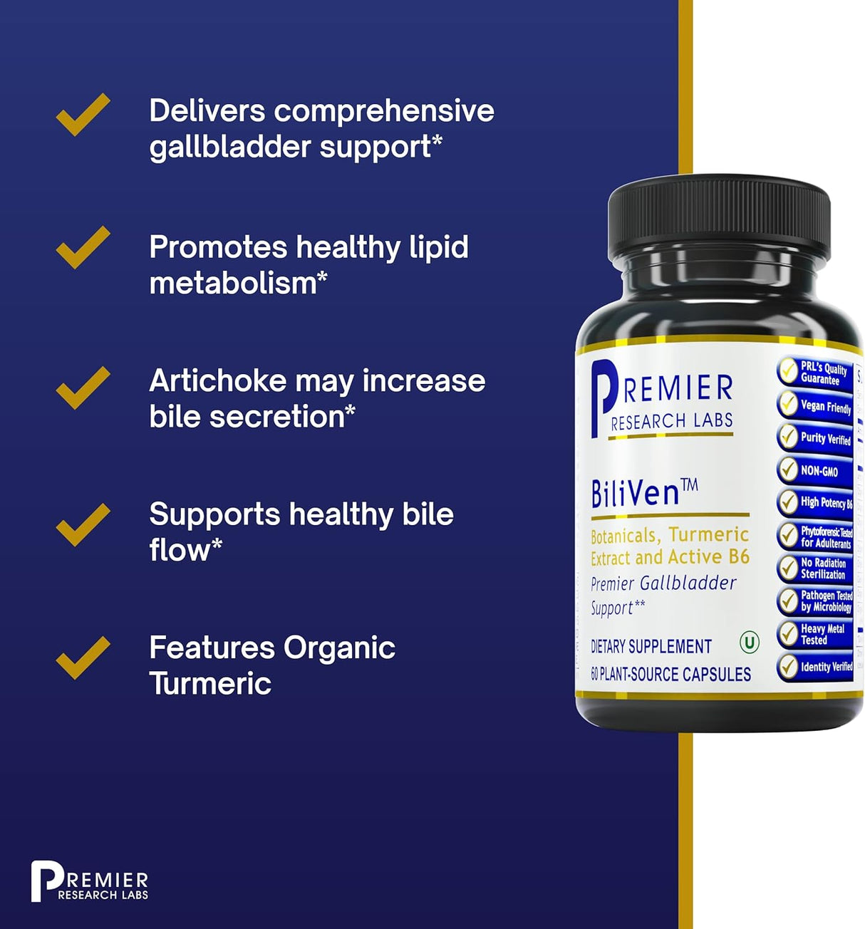 Suplementos para desintoxicación de la vesícula biliar 60 u