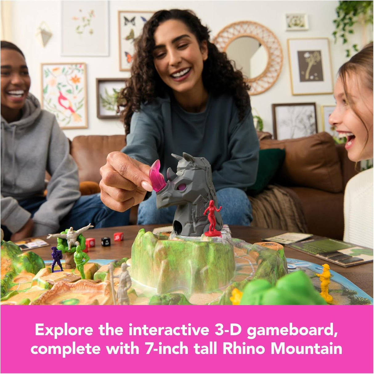 Juego de mesa Jumanji Stampede de Spin Master, cooperativo