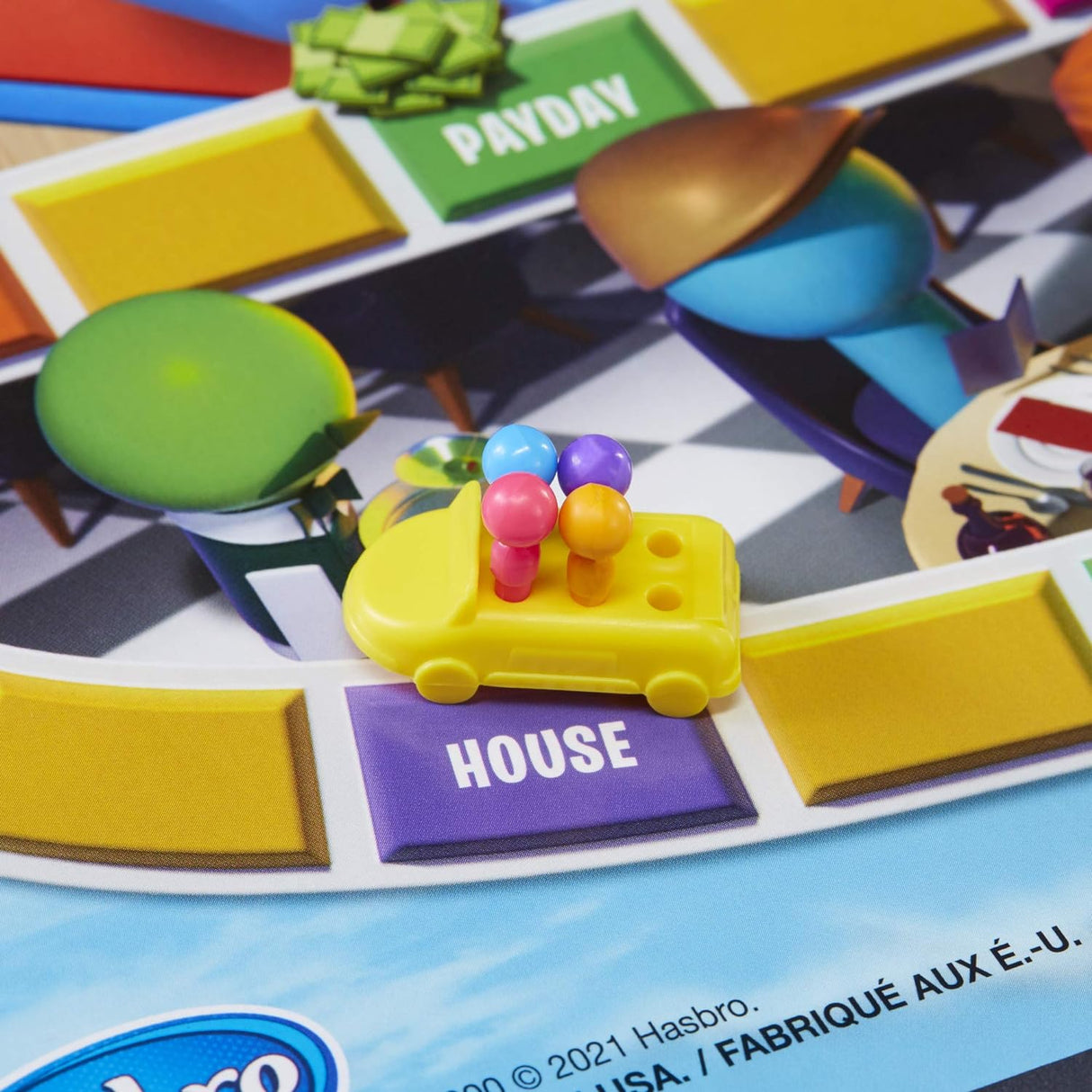 Juego de Vida Hasbro, juego de mesa familiar para 2-4 jugadores