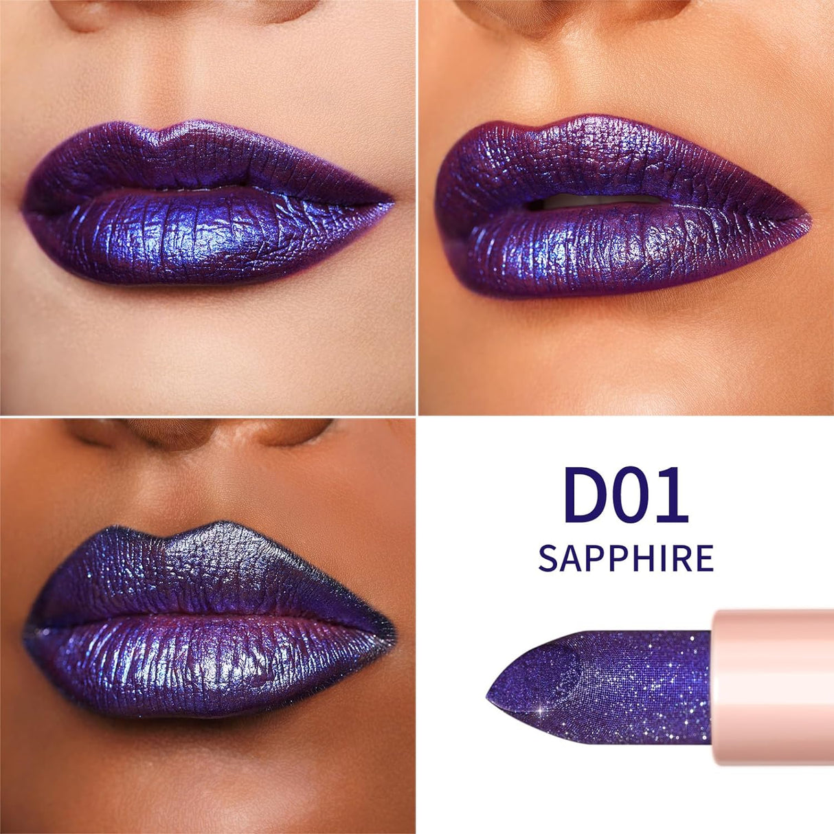 Labial Hidratante Brillo Infinito con Aceite de Rosa D01 Sapphire