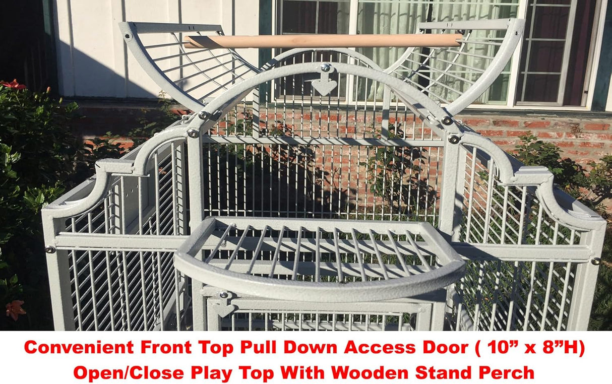 Jaula soporte abierto de hierro forjado incluye protector