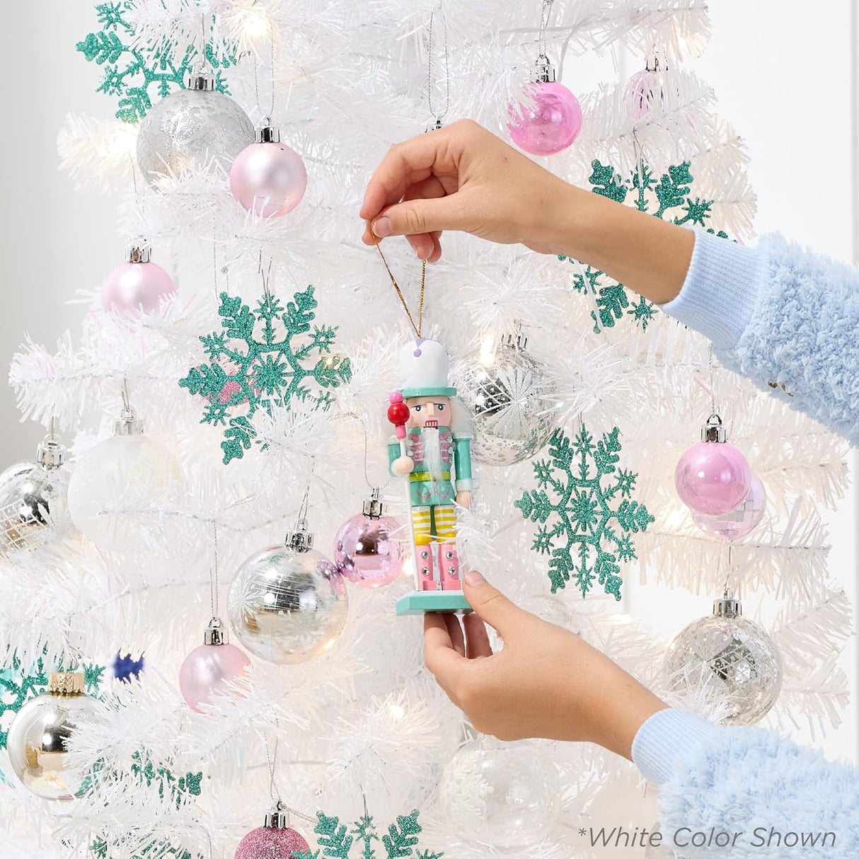 Árbol de Navidad artificial Best Choice Products 4ft con luces LED