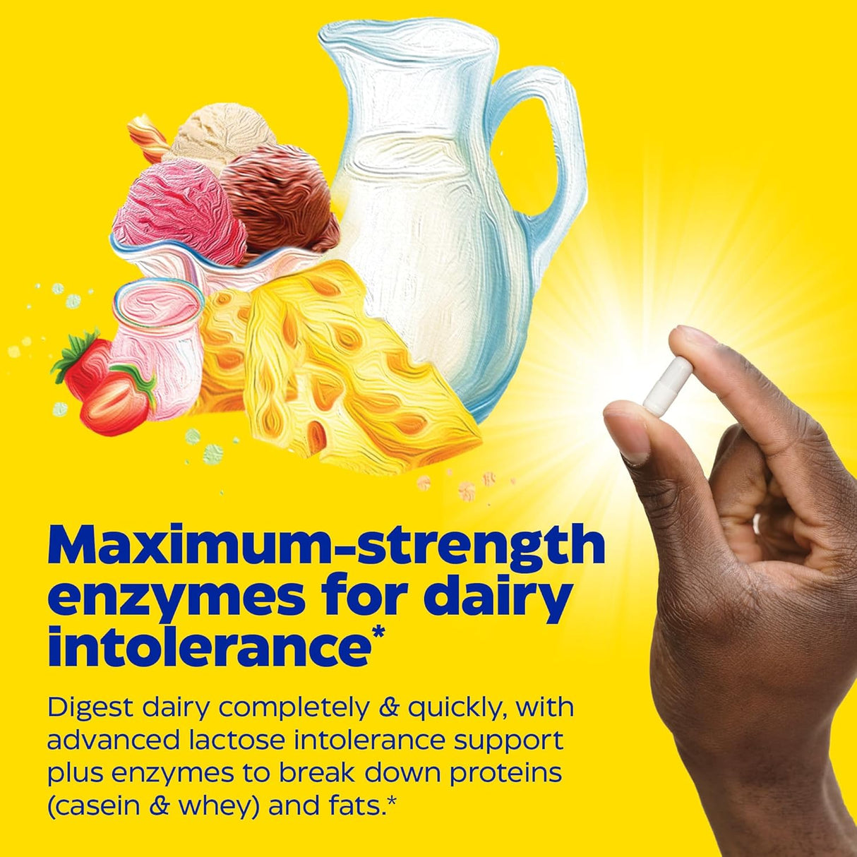 Suplemento Enzymedica Lacto fórmula de máxima resistencia