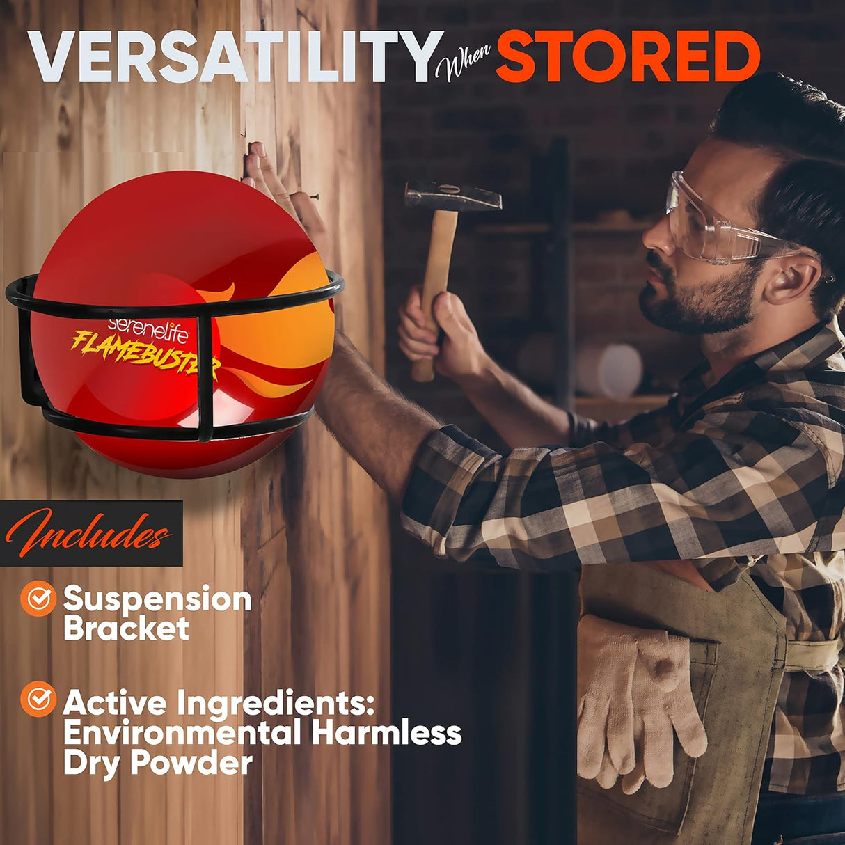 Extintor automático ligero y portátil SERENELIFE SLFI13B