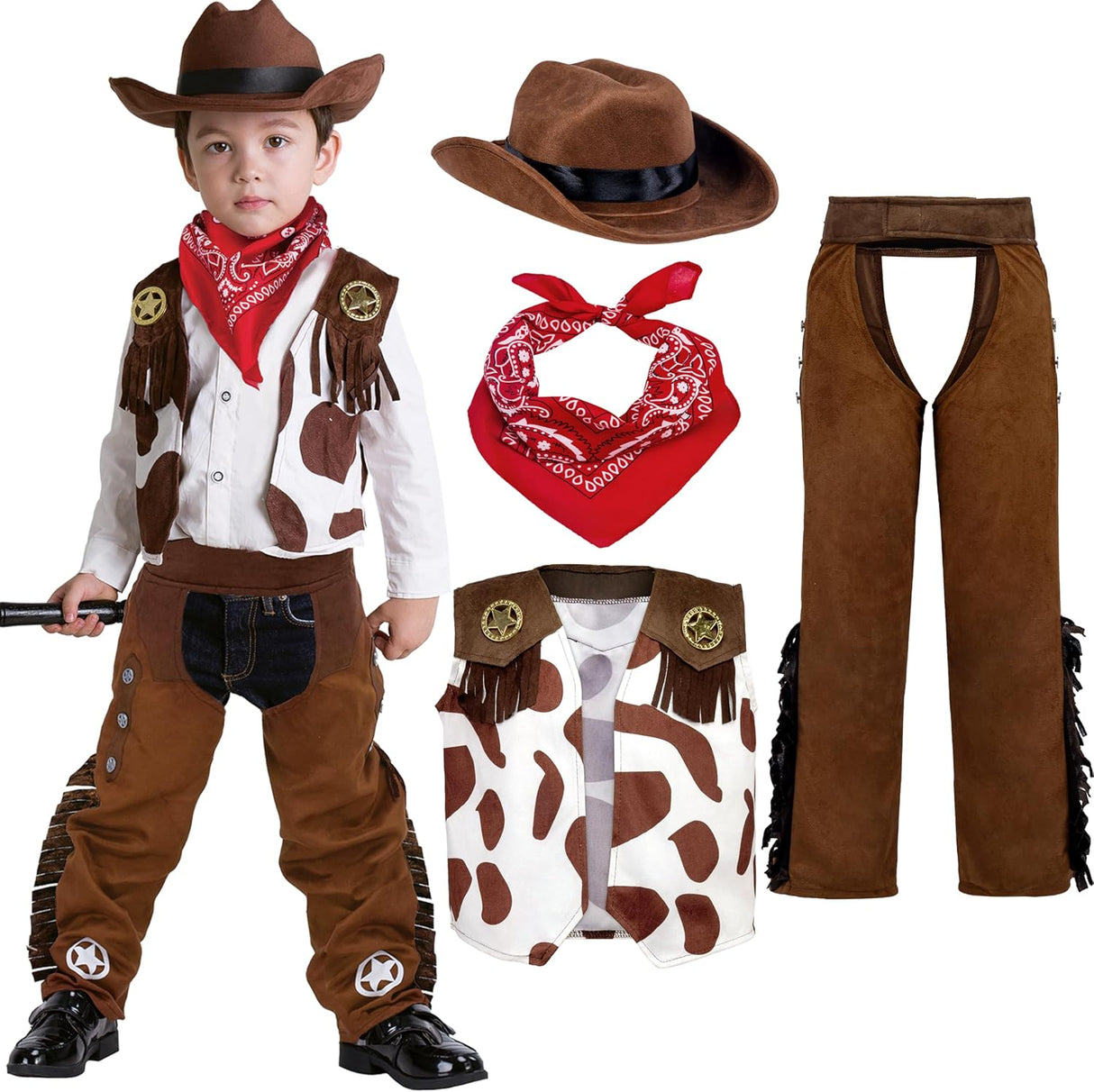 Disfraz de vaquero para niños Spooktacular Creations 3T