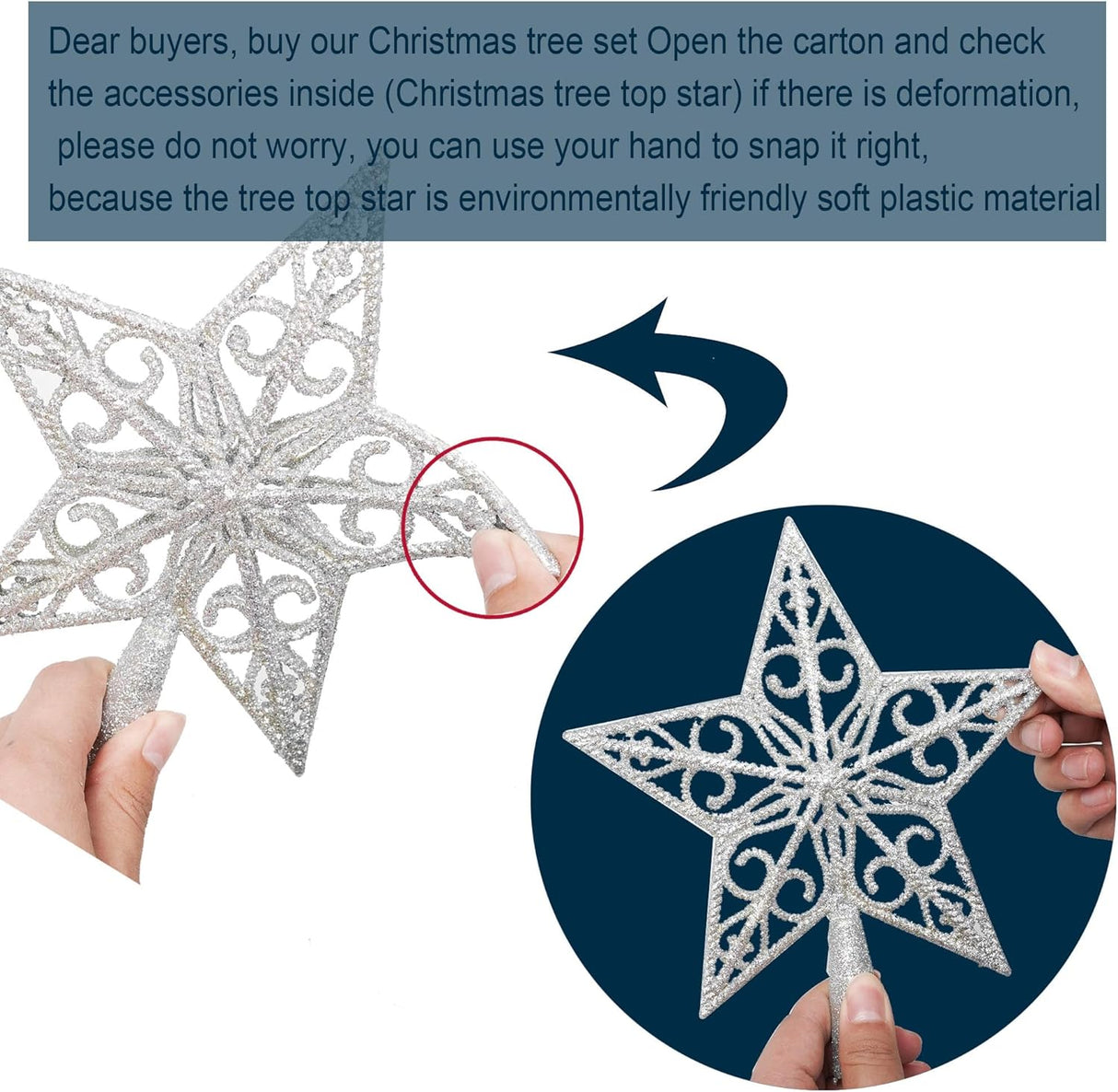 Árbol de Navidad Artificial KTKDE, 1450 ramas, modelo 7.5FT