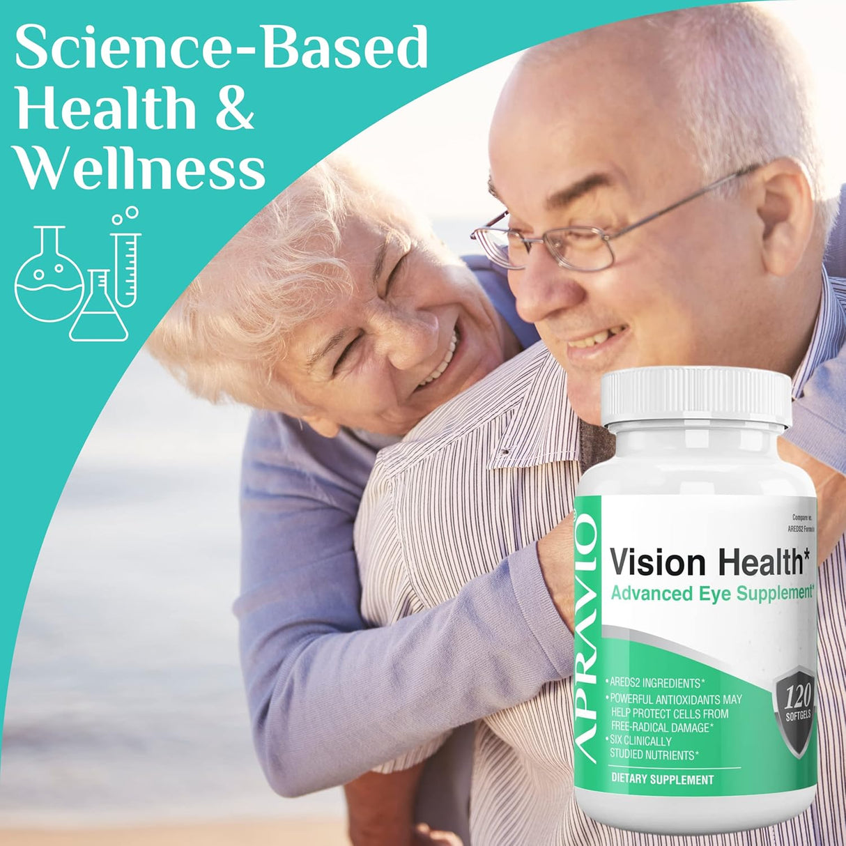Suplemento Vision Health AREDS2 Vitaminas con vitamina C 120