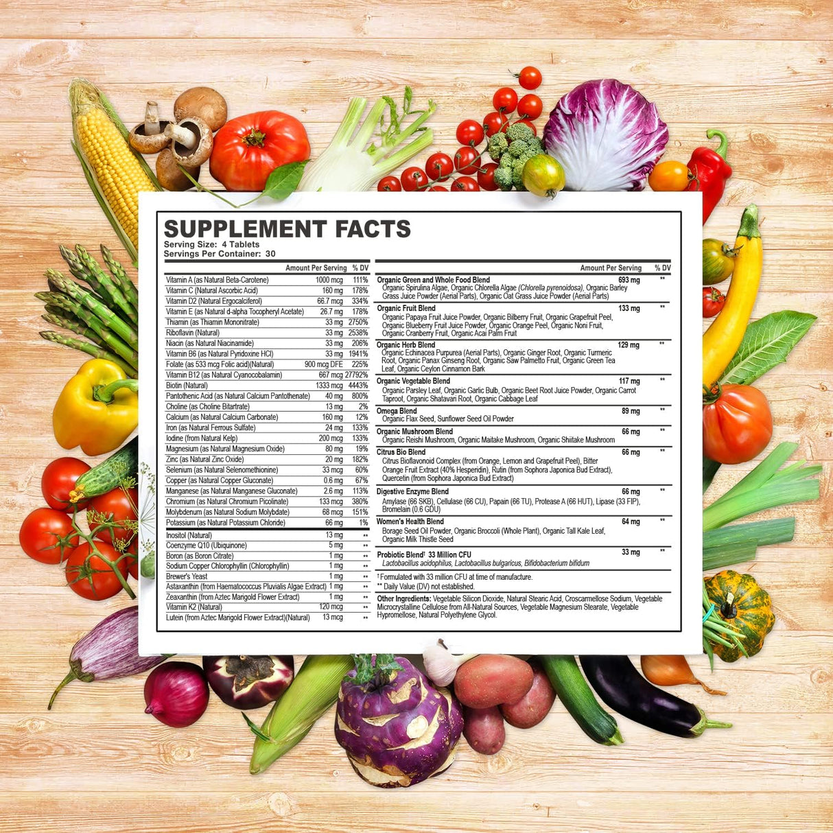 Suplemento Multivitamínico Completo para Mujeres 120 Tab