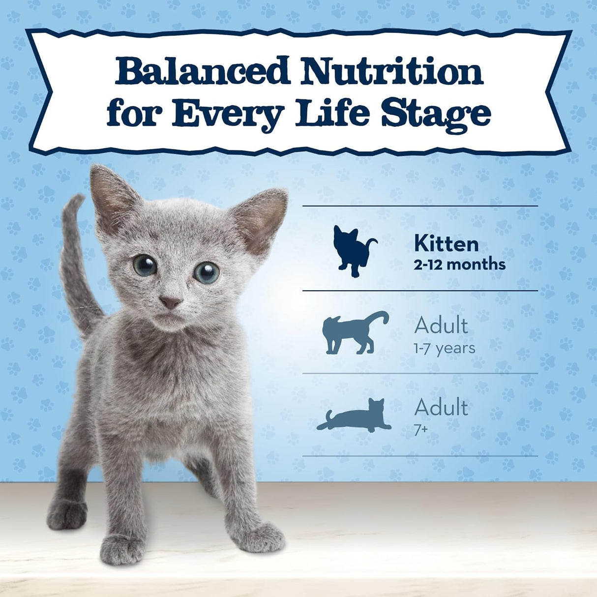 Blue Buffalo Baby Blue Healthy Growth Formula Natural Kitten Alimento seco para gatos, pollo y arroz integral, 2 libras