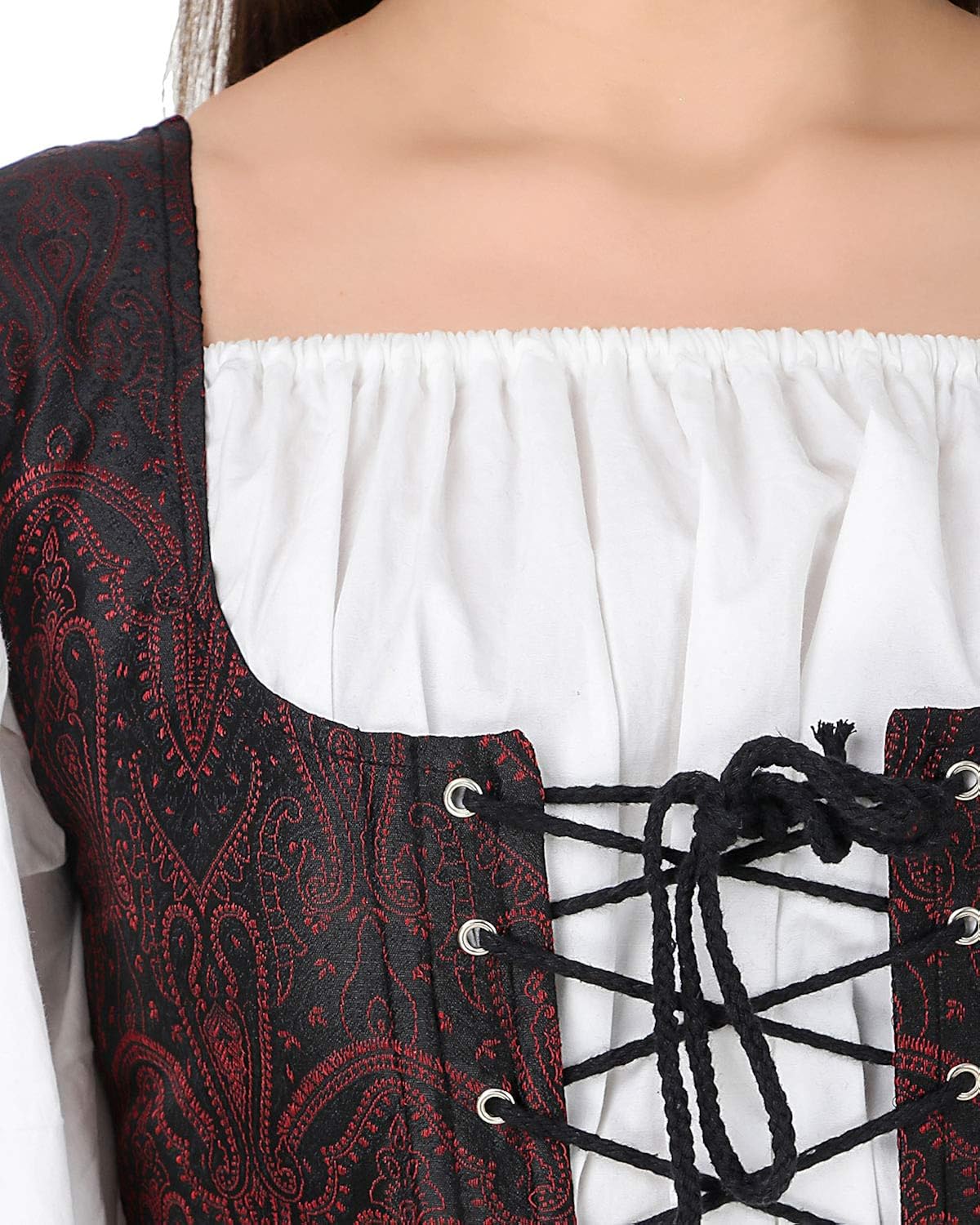 Disfraz de pirata medieval Wench Renaissance talla M