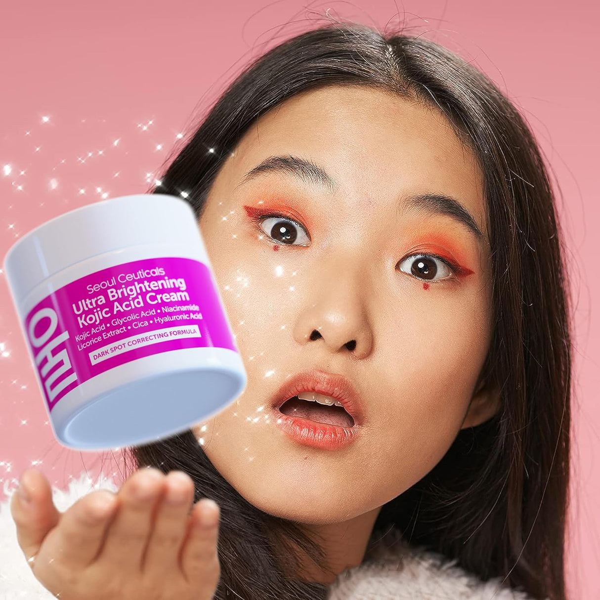 Crema Coreana Ácido Kójico, Ácido Glicólico, Niacinamida - 2oz