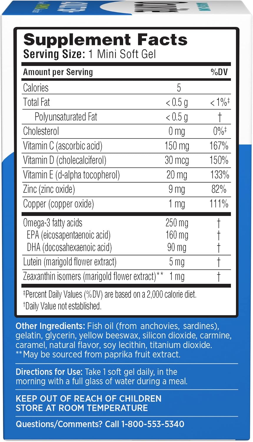 Suplemento Bausch + Lomb Ocuvite 90 unidades