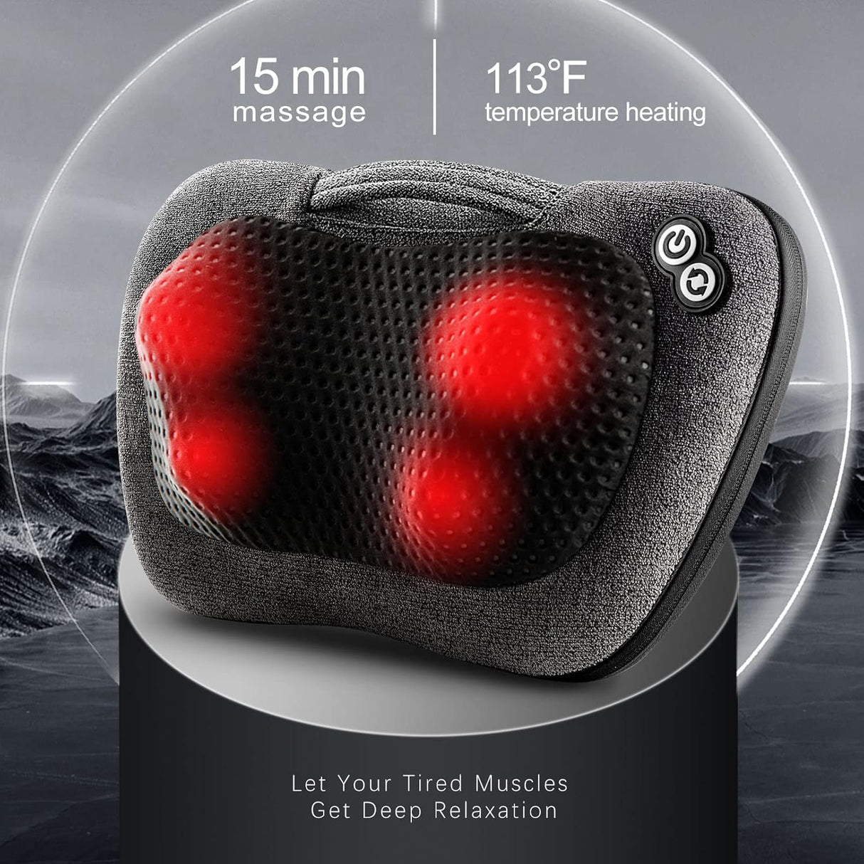 Masajeador VIKTOR JURGEN con Calor, Shiatsu, Portátil