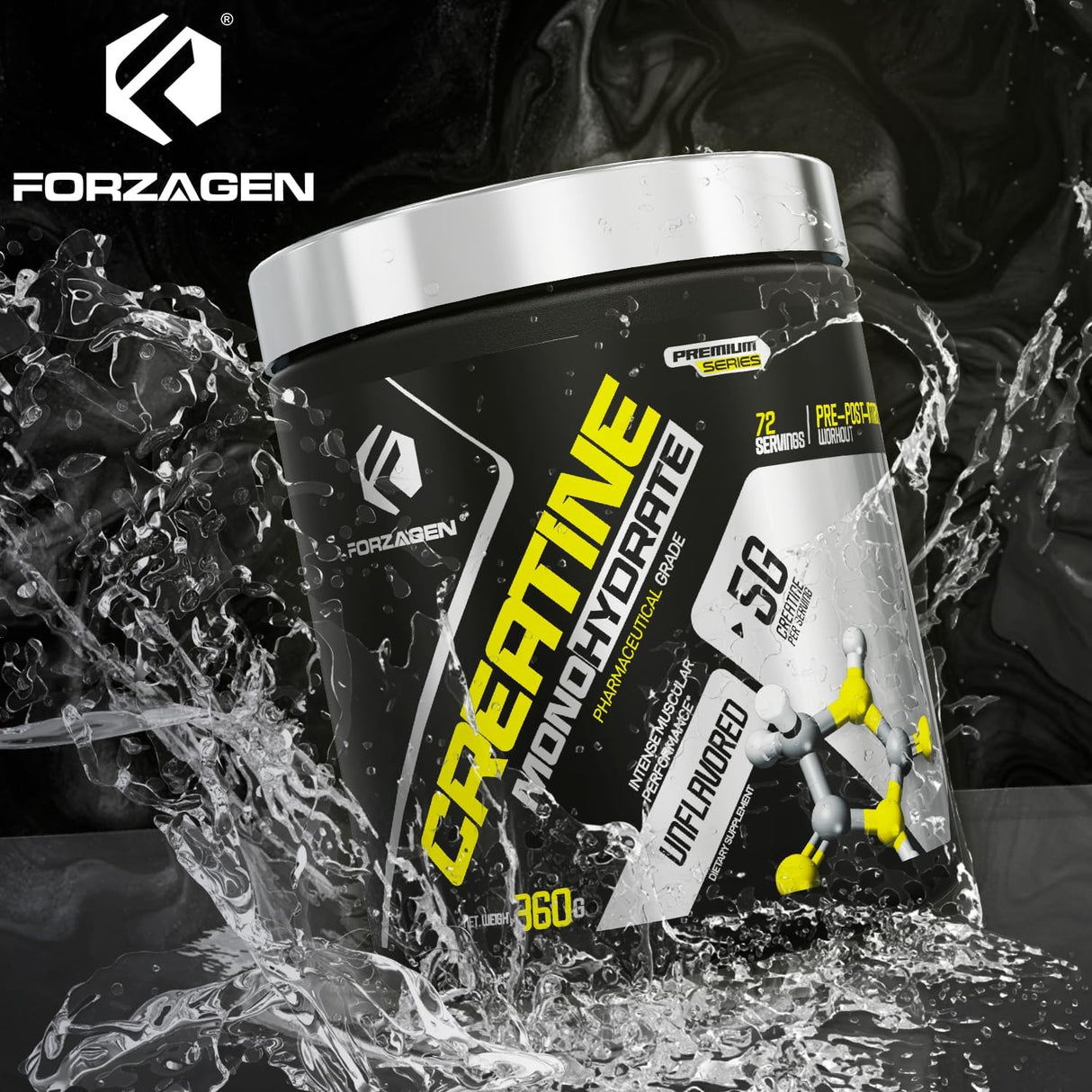 Forzagen Creatina Monohidratada Micronizada 72 Servings