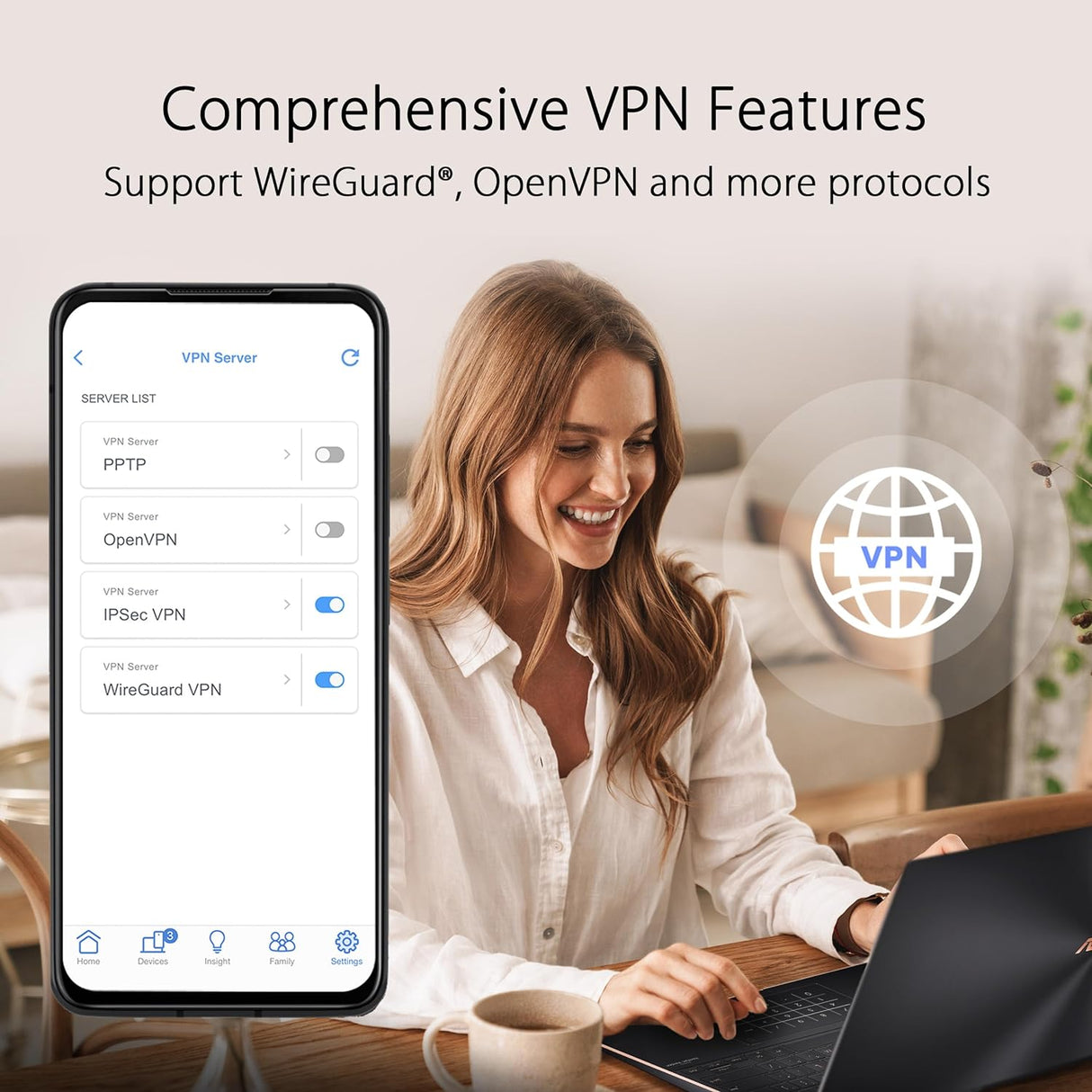 Sistema WiFi 6 Tri-band ASUS ZenWiFi AX XT8, 5500 sq.ft.