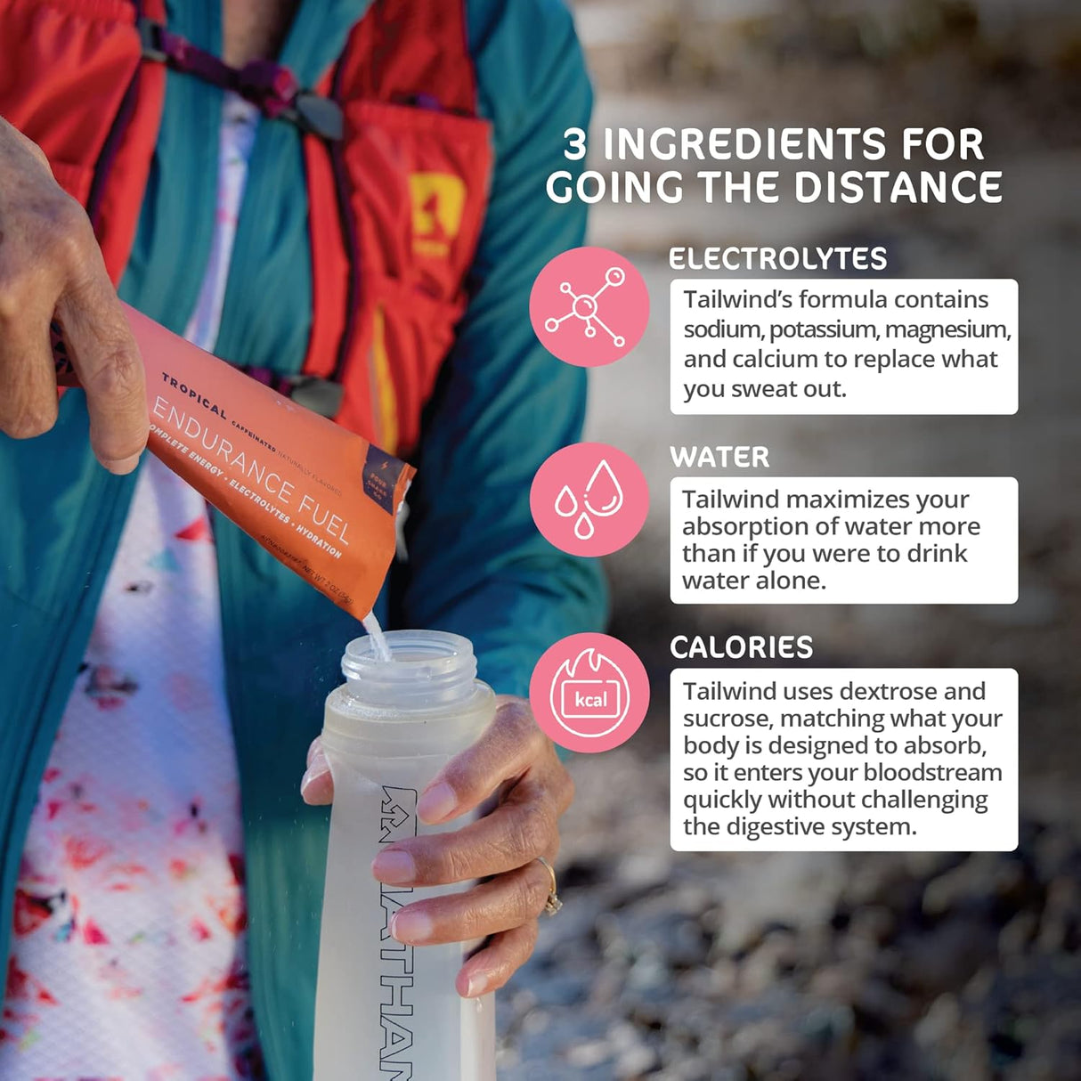 Tailwind Endurance Fuel, Bebida con Cafeína, Sin GMO, 12 pzas