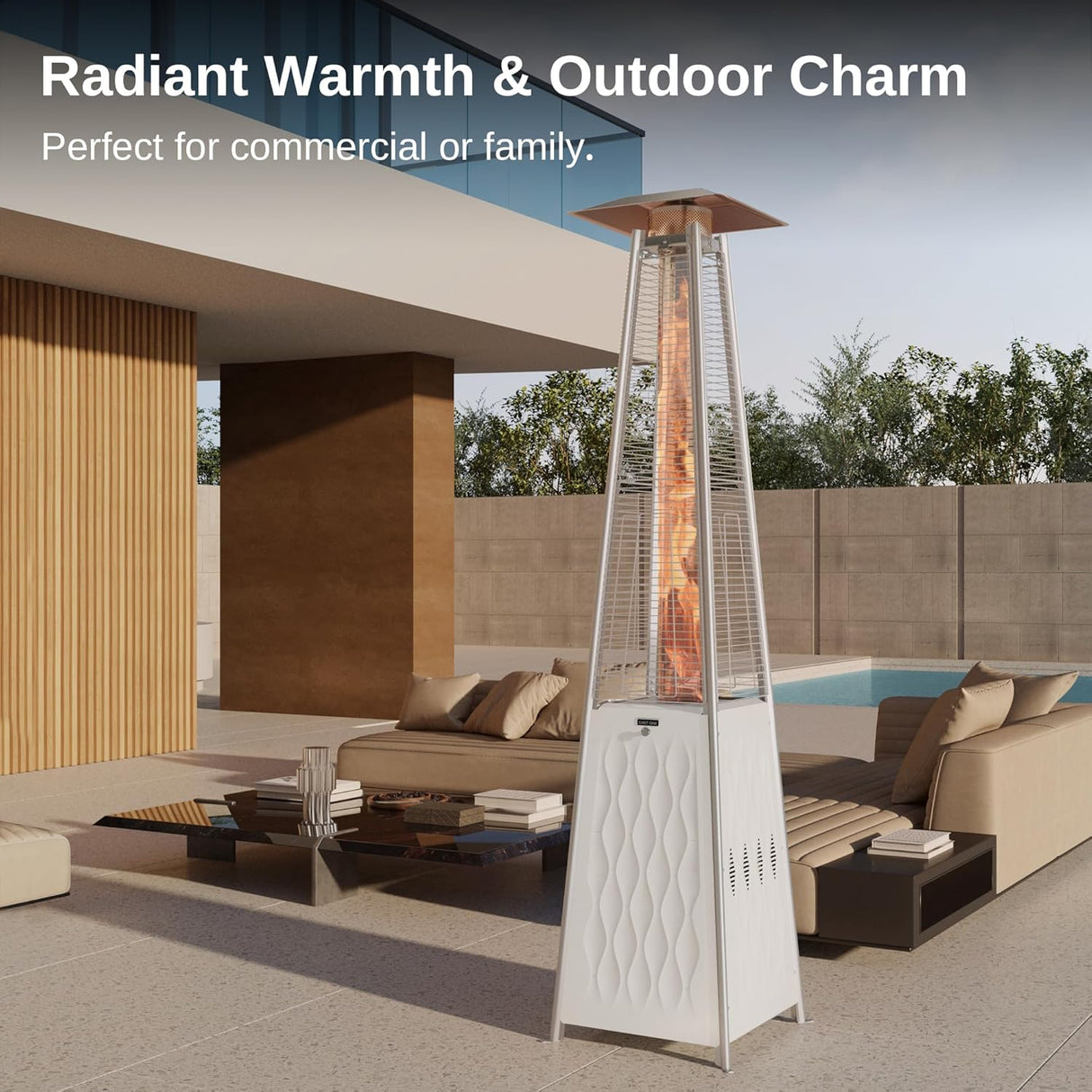 Calentador de patio para exteriores 48,000 BTU EAST OAK