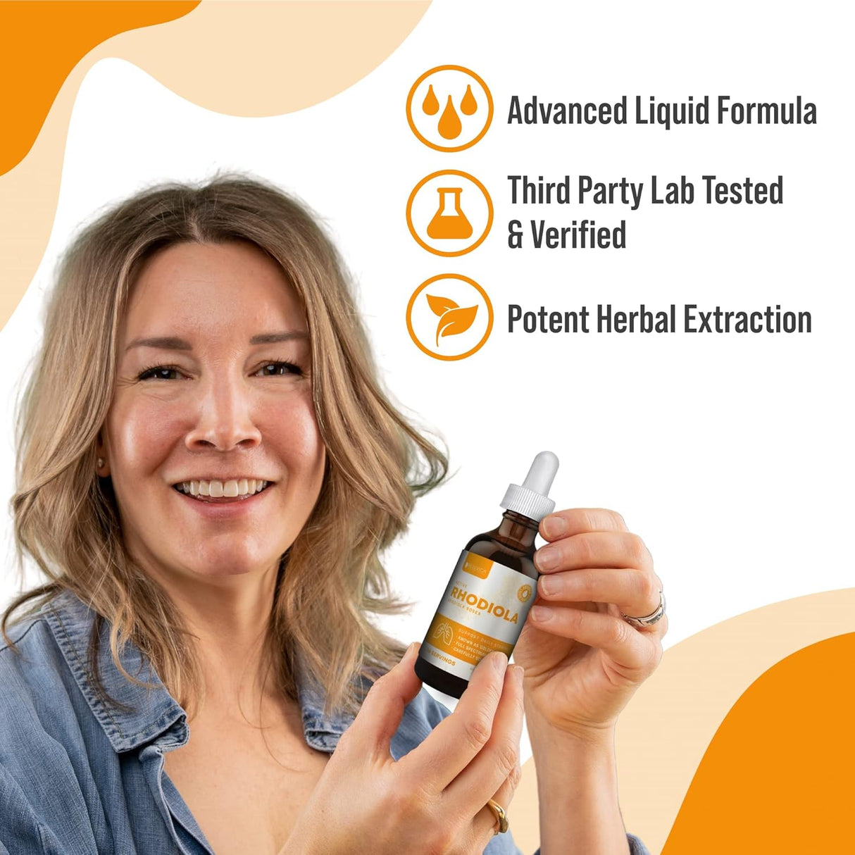 Suplementos Rhodiola - Extracto de raíz de con rosavinas