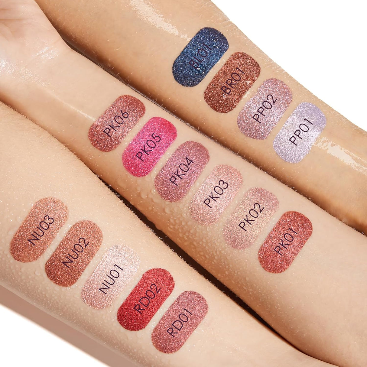 Lipstick líquido metalizado, larga duración e impermeable