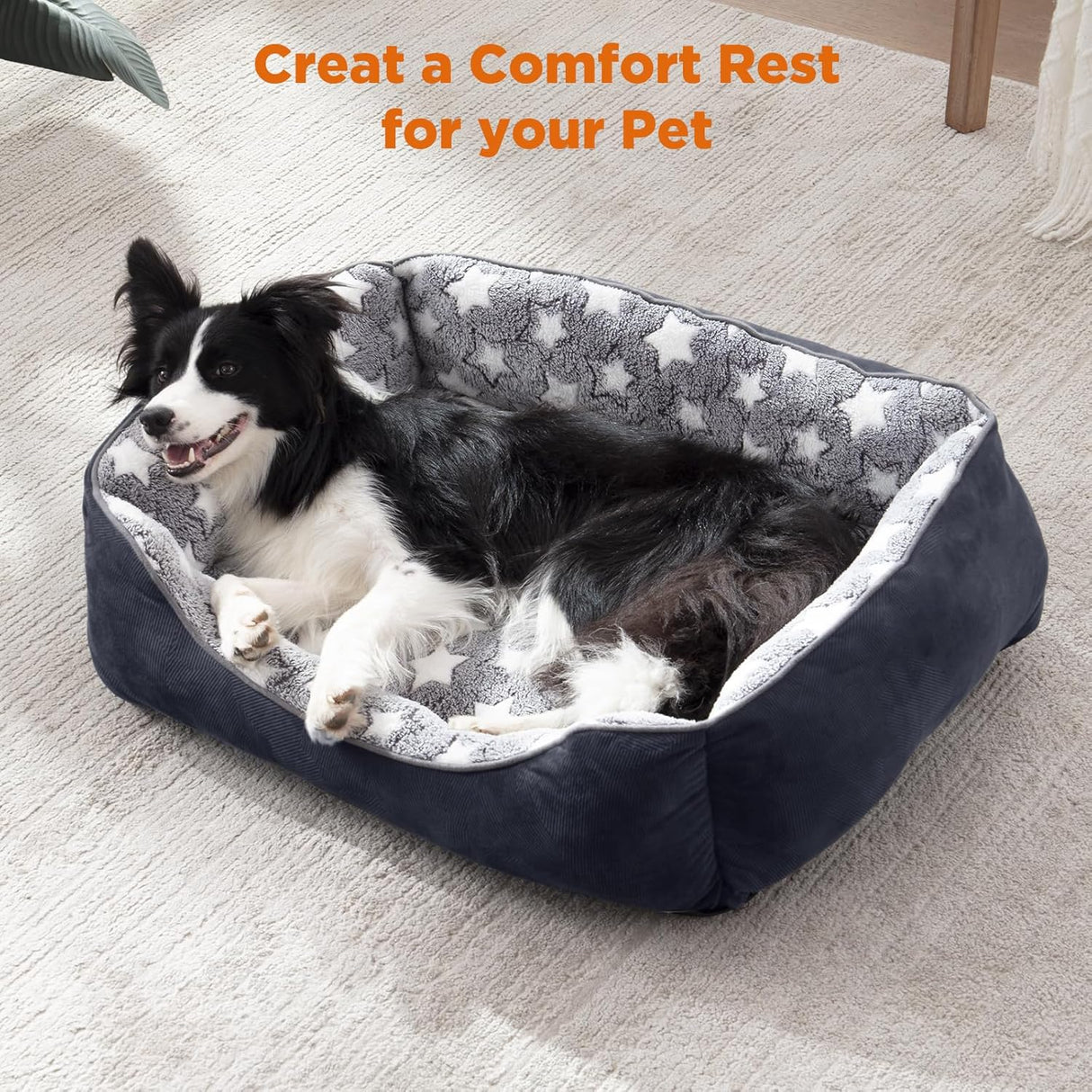 Cama ortopédica para perros grandes GASUR, suave y lavable, L