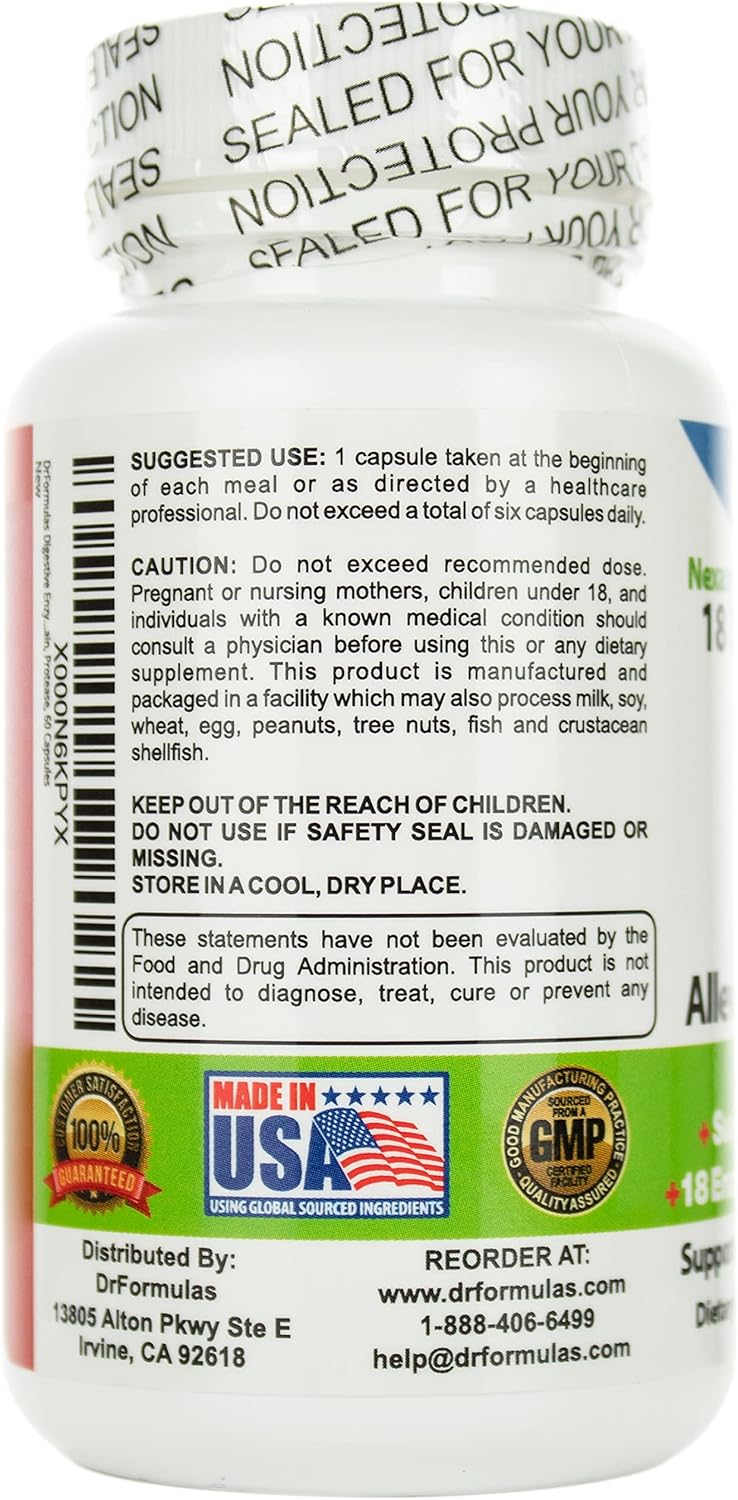 Suplemento Enzimas digestivas para alivio de la hinchazón