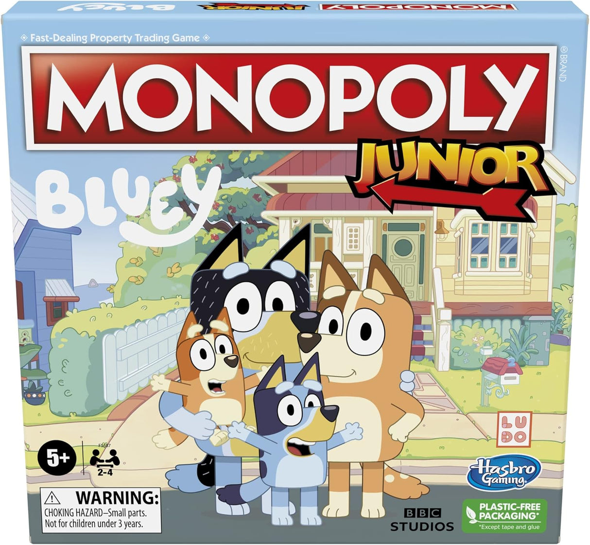 Monopoly Junior: Edición Bluey, Hasbro, Juego para Niños 5+