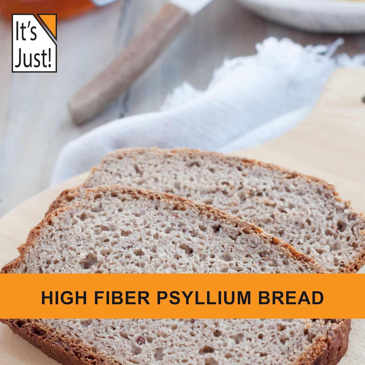 Psyllium Husk Powder - It's Just! Fibra Dietética 10oz
