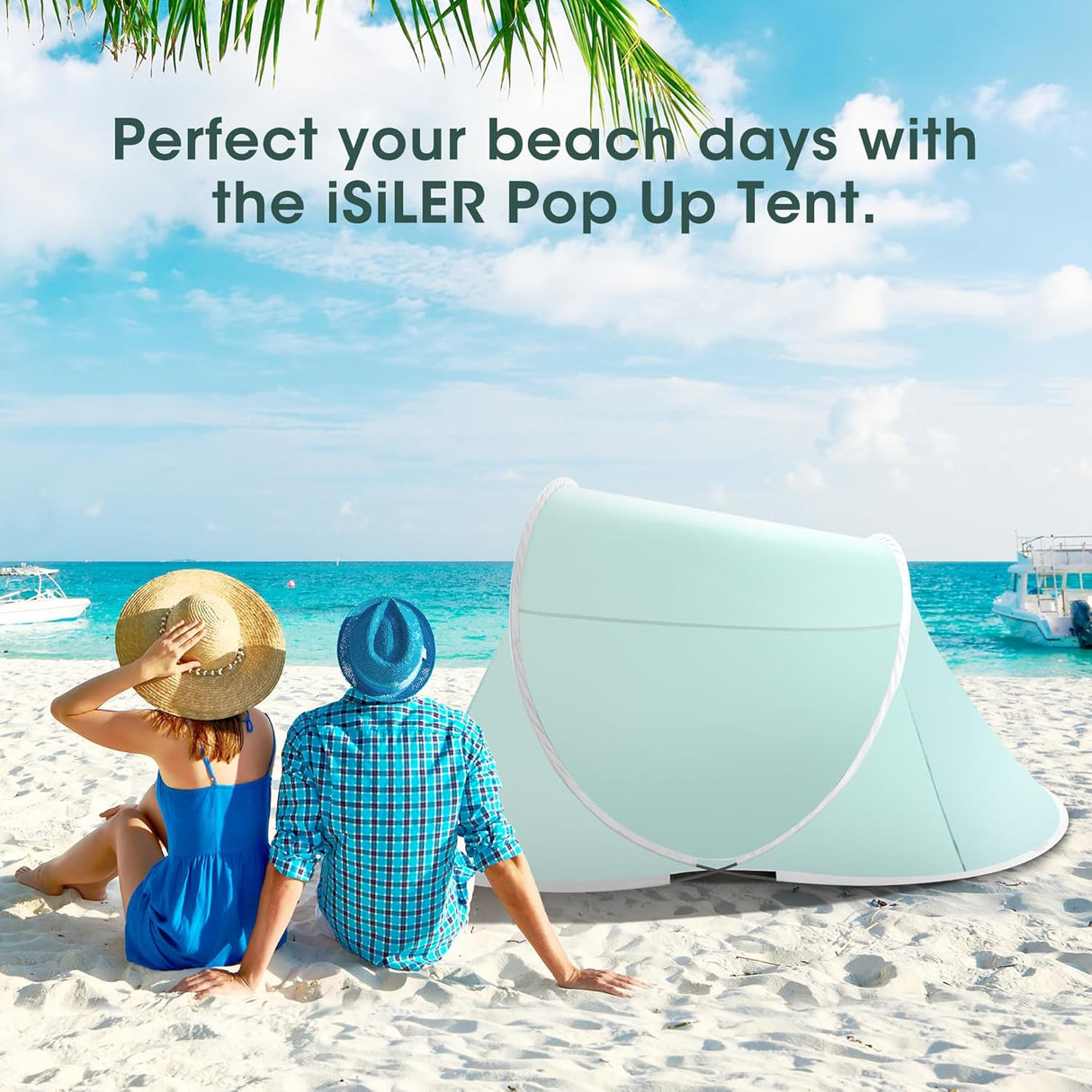 Tienda de campaña playa fácil instalación UPF 50+ impermeable