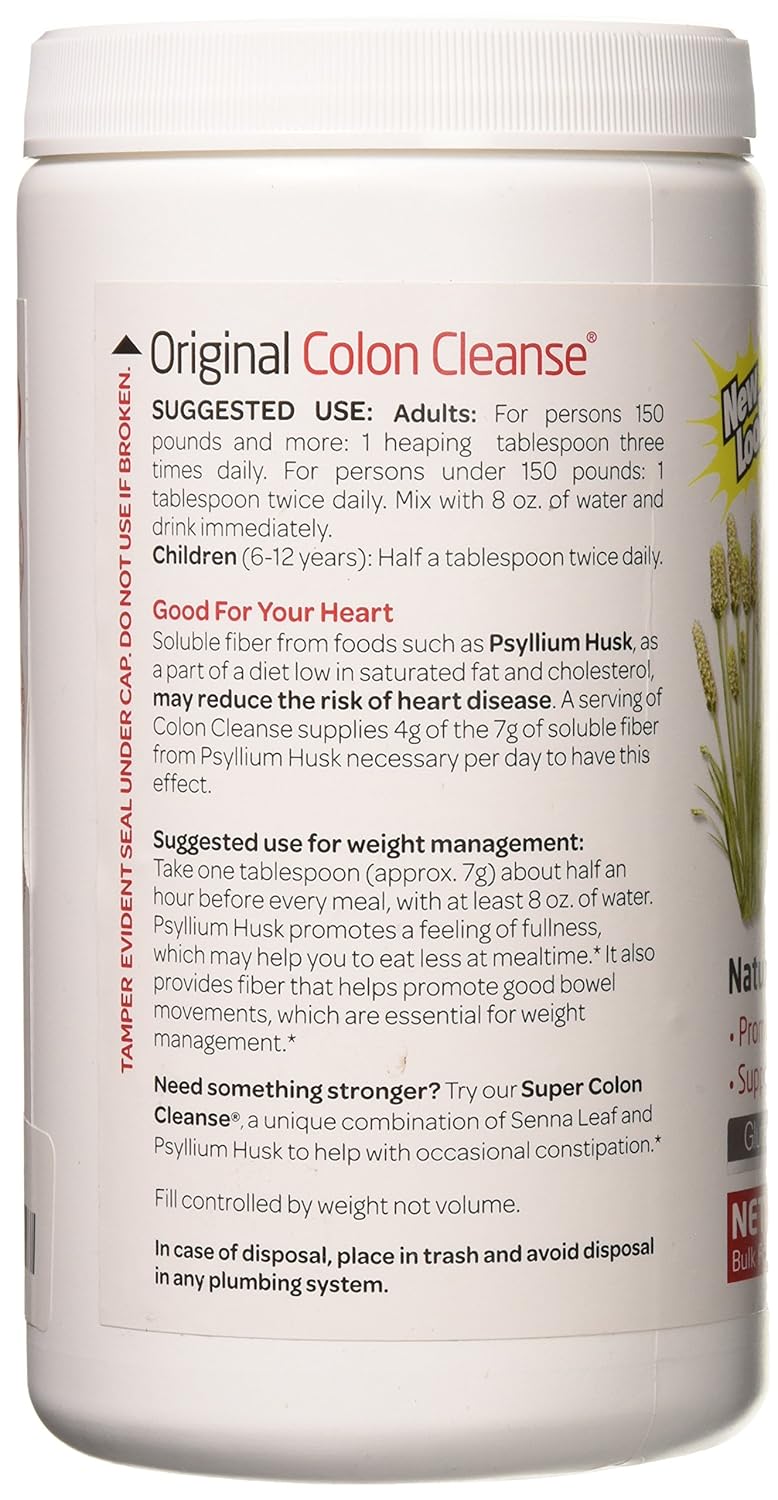 Limpiador de Colon Psyllium 12 OZ - Efectivo y Natural