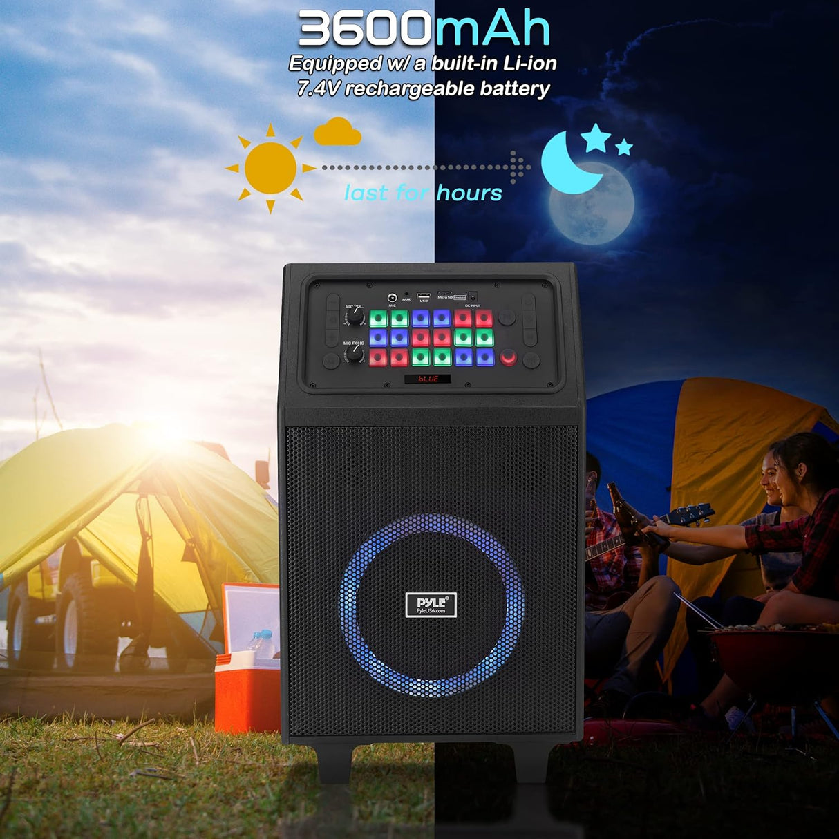 Parlante Portátil o altavoz PYLE-PRO PHP18DJT