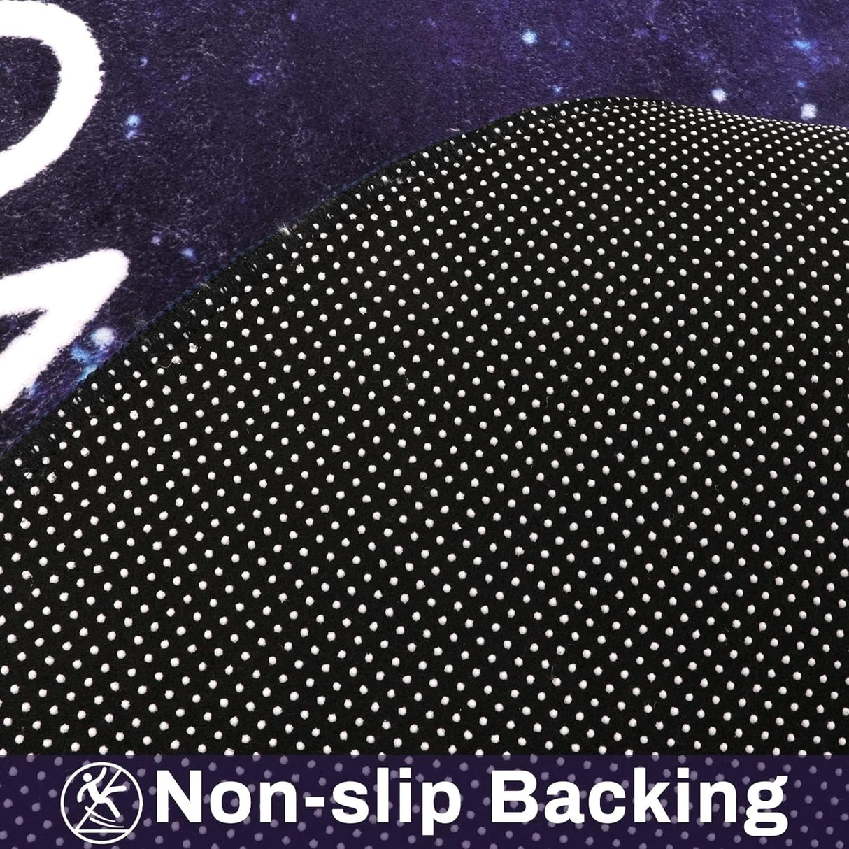 Alfombra Redonda Kids LIVEBOX, ABC, Lavable, 71 Modelo Galaxia