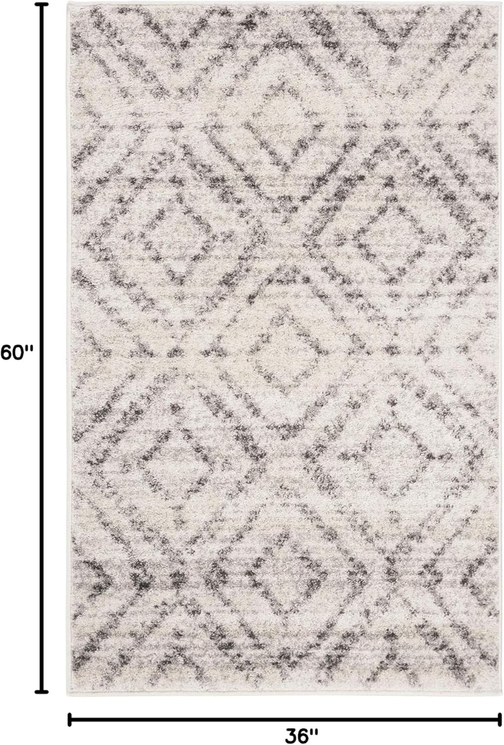 Alfombra de acento moderna, diseño desgastado, ADR131C