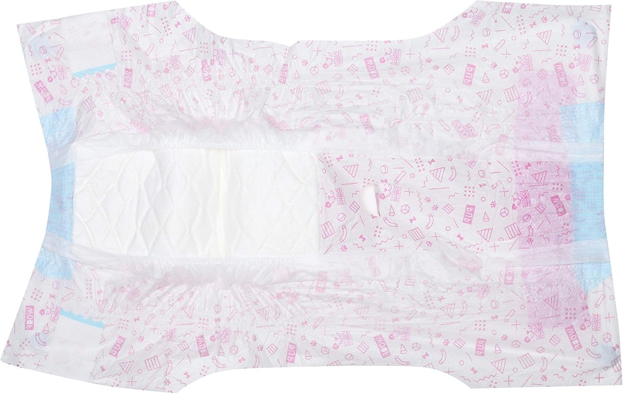 Wags & Wiggles - Pañales desechables para perros hembra y macho, superabsorbentes, disponibles en una variedad de tamaños