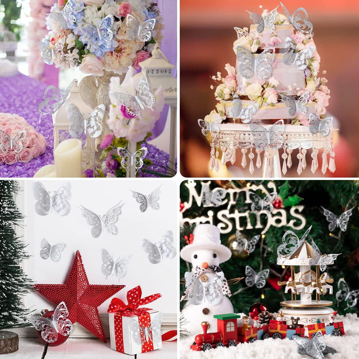 Decoración de Pared Mariposas 3D Amaonm 60 Piezas PVC