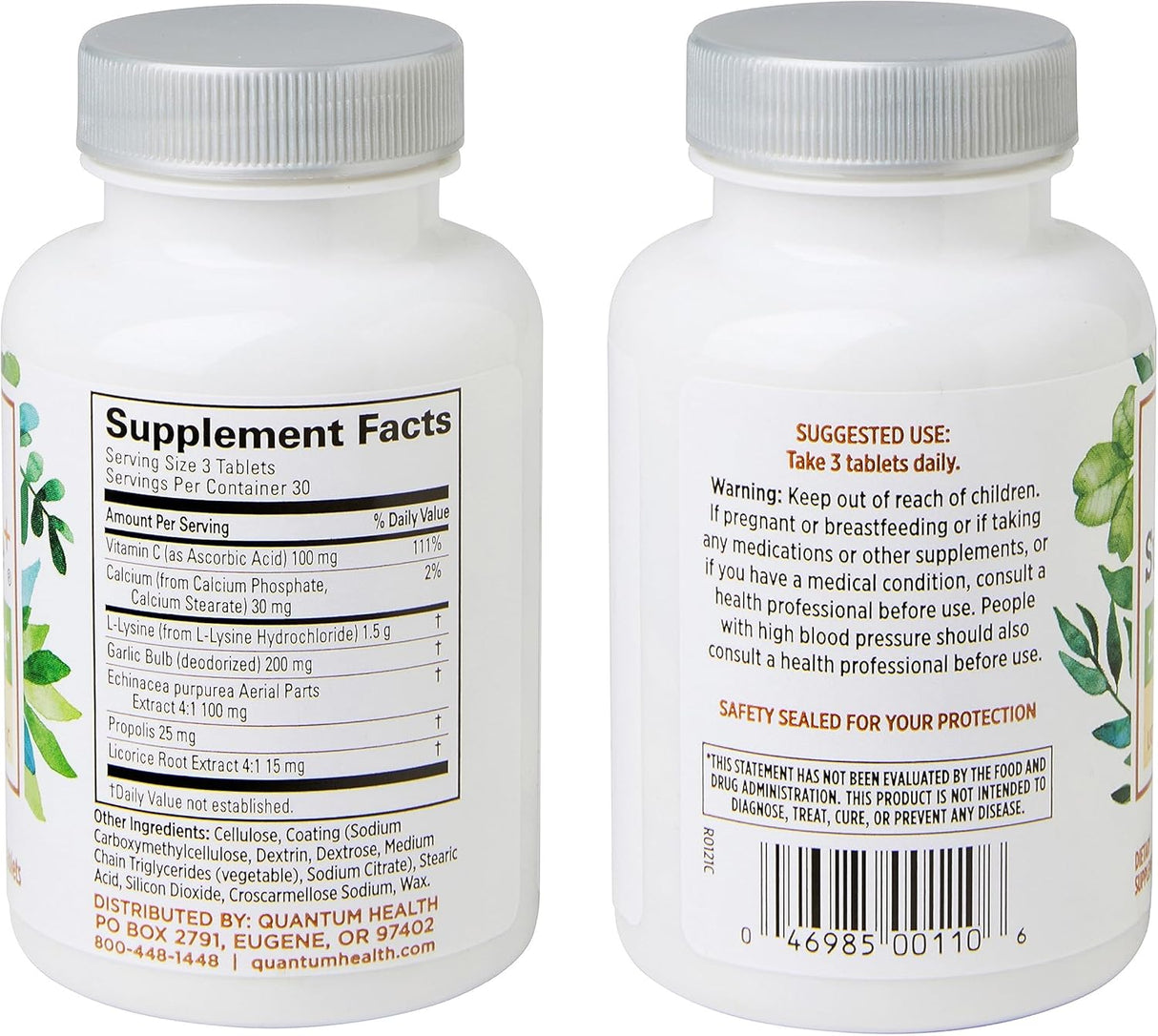 Suplemento Inmunológico Lysine+ Quantum Health 90 Tabletas