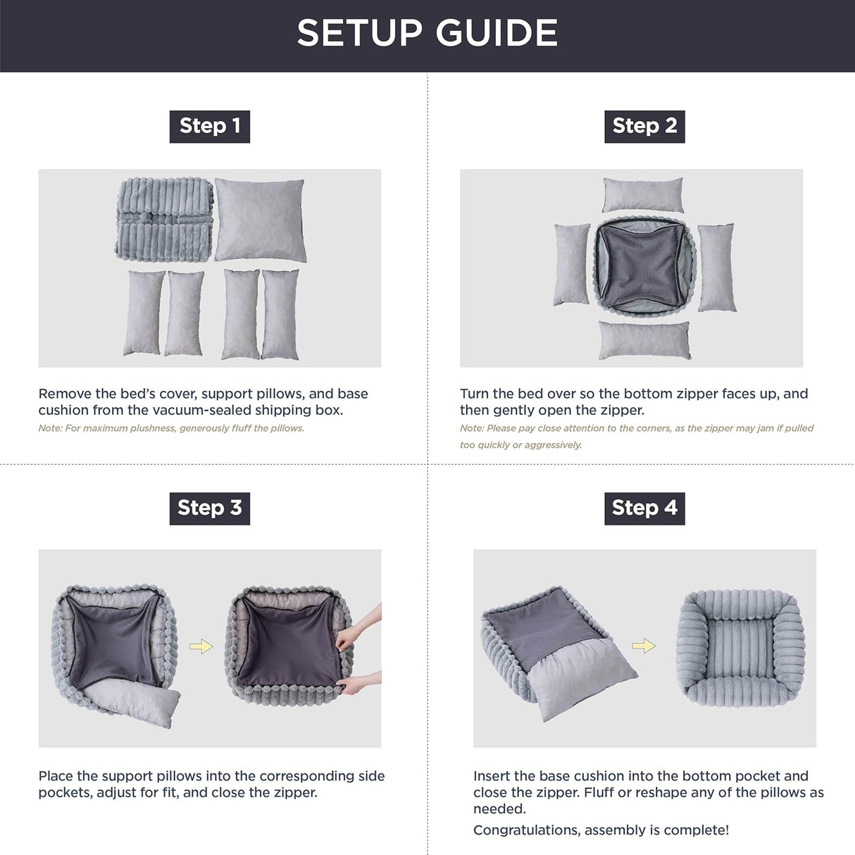 Cama para perros pequeños Bedsure, ortopédica, 20x19x6 pulgadas