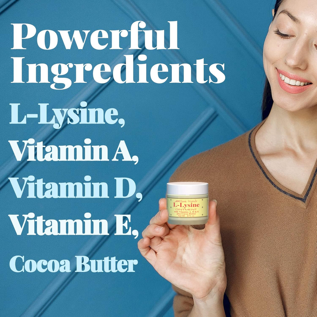 Ointment L-Lisina 0.875 oz - Alivio para Herpes y Labios Secos