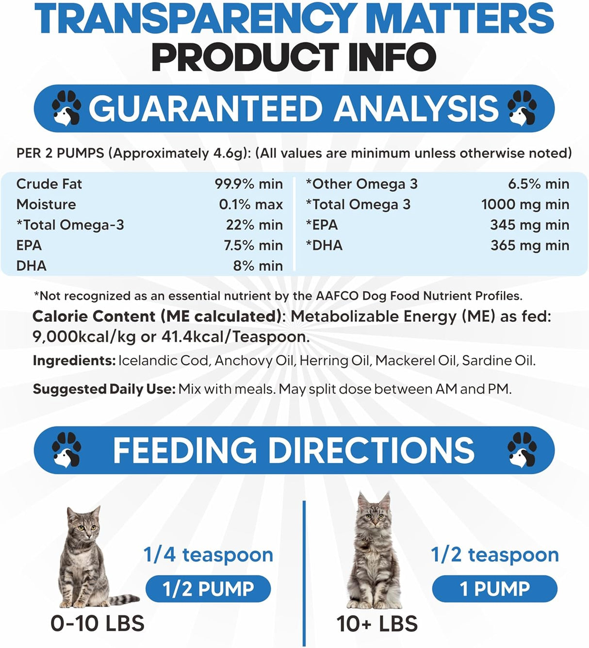 Aceite de pescado Omega 3 para gatos, mejor que el aceite de salmón para gatos, vitaminas y suplementos para gatitos, suministros de salud para gatos, tratamiento de la caspa de gatos, aceite de
