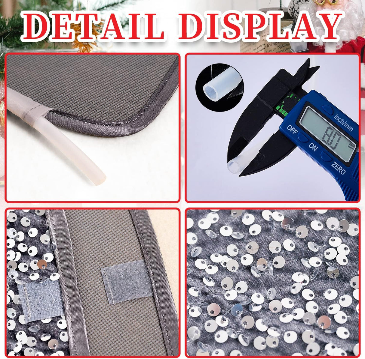 Collar para Árbol de Navidad, Cubierta de Base, Plegable