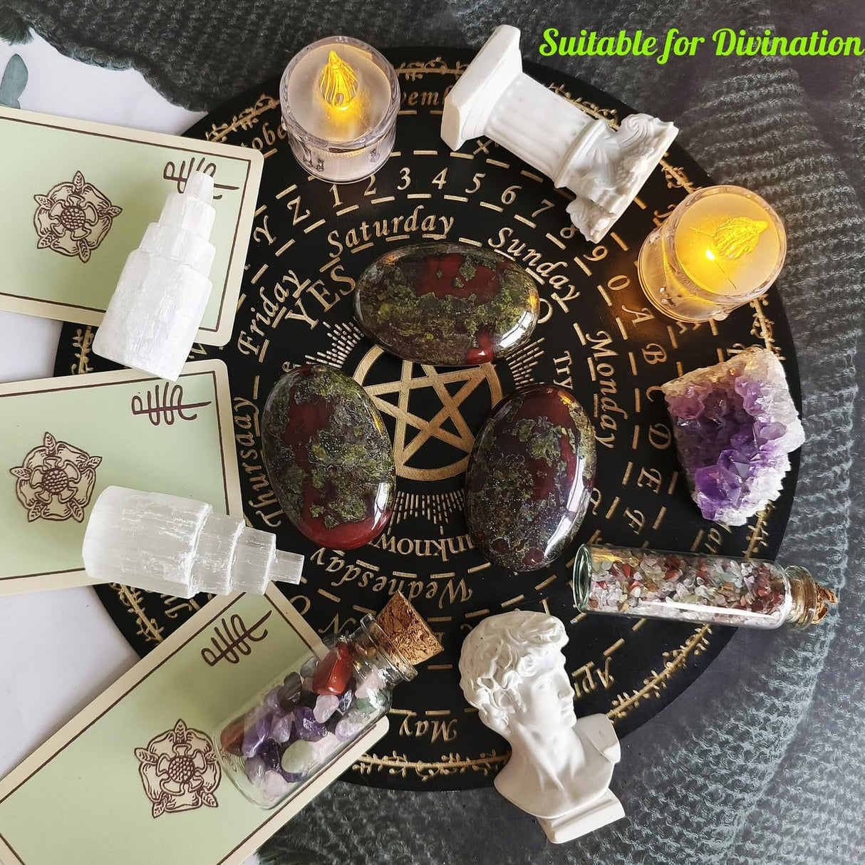 ZHIYUXI Cristales de sangre de dragón de 2.4 in curativas